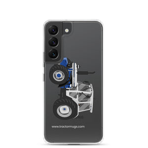 The Tractor Mugs Store Samsung Galaxy S22 Jubilee Edition Silver Tractor | Clear Case for Samsung® Quality Farmers Merch