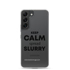 The Tractor Mugs Store Samsung Galaxy S22 KEEP CALM spread SLURRY | Clear Case for Samsung® Quality Farmers Merch