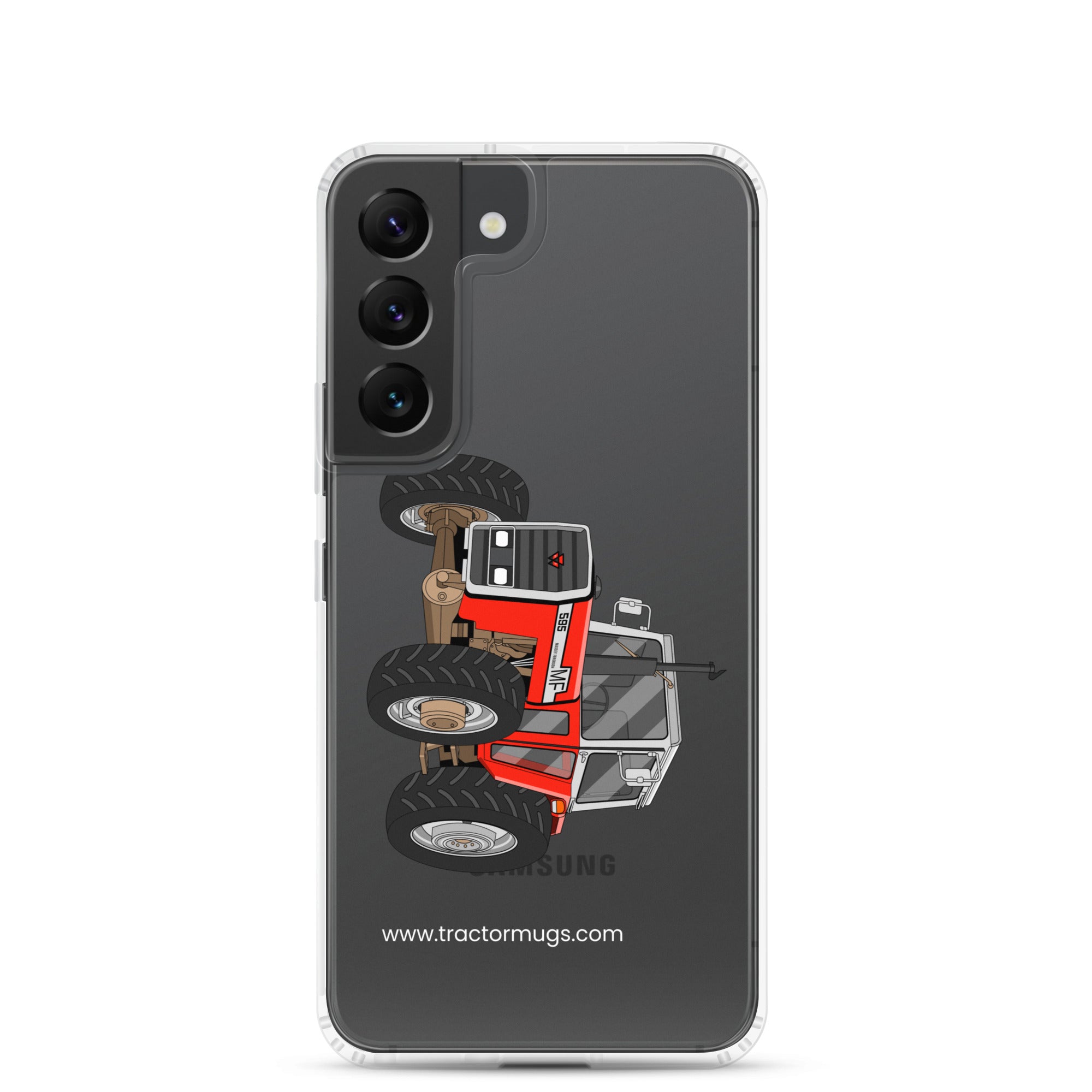 The Tractor Mugs Store Samsung Galaxy S22 Massey 595 | Clear Case for Samsung® Quality Farmers Merch