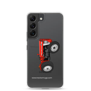 The Tractor Mugs Store Samsung Galaxy S22 Massey Ferguson 135  |  Clear Case for Samsung® Quality Farmers Merch