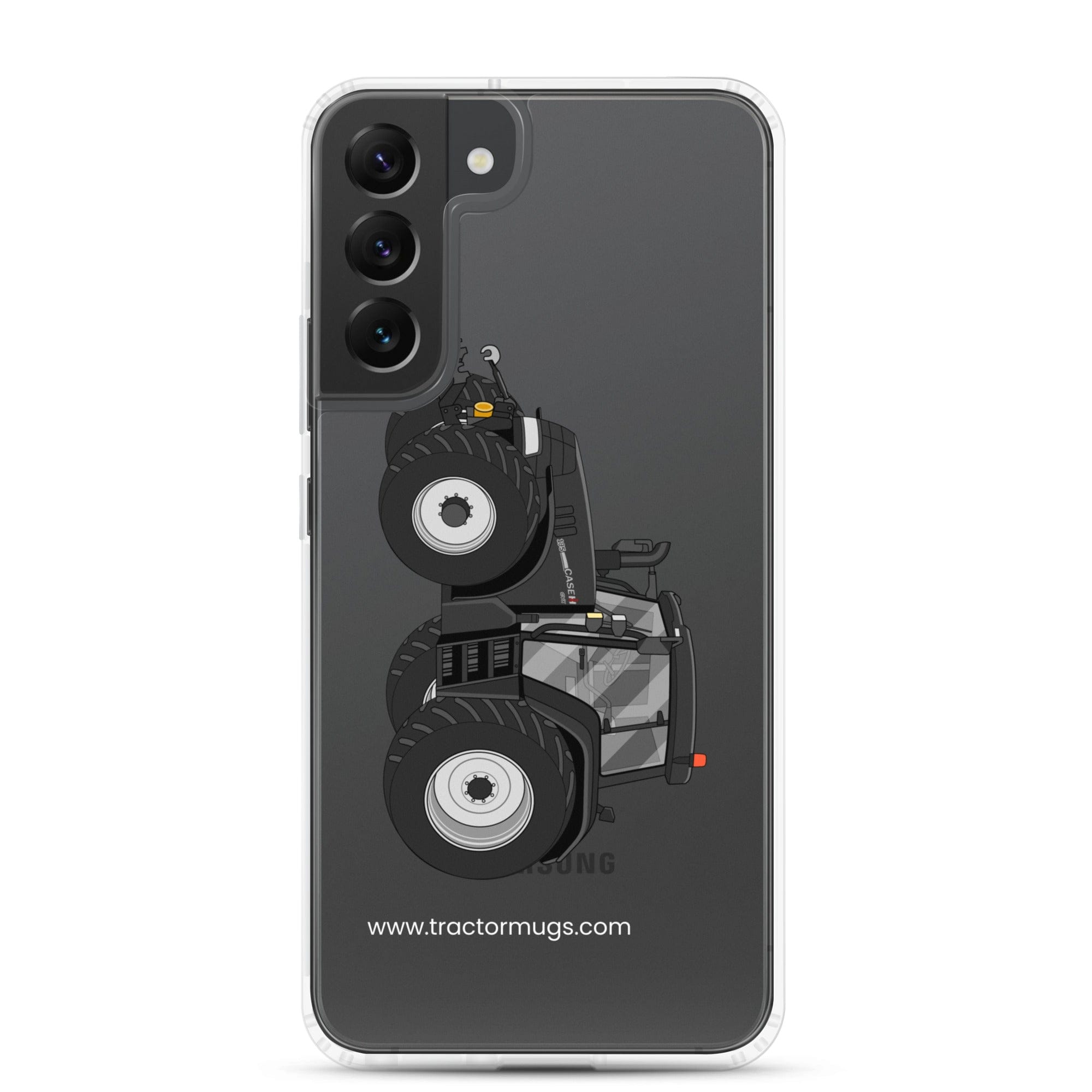 The Tractor Mugs Store Samsung Galaxy S22 Plus Case IH 195 CVX Black | Clear Case for Samsung® Quality Farmers Merch