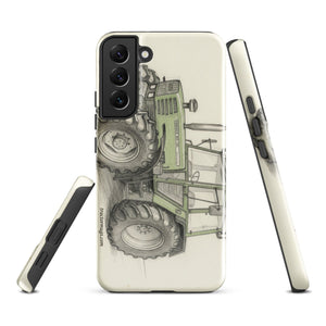 The Tractor Mugs Store Samsung Galaxy S22 Plus Fendt 308 LSA 4WD Pencil Sketch | Tough case for Samsung® Quality Farmers Merch