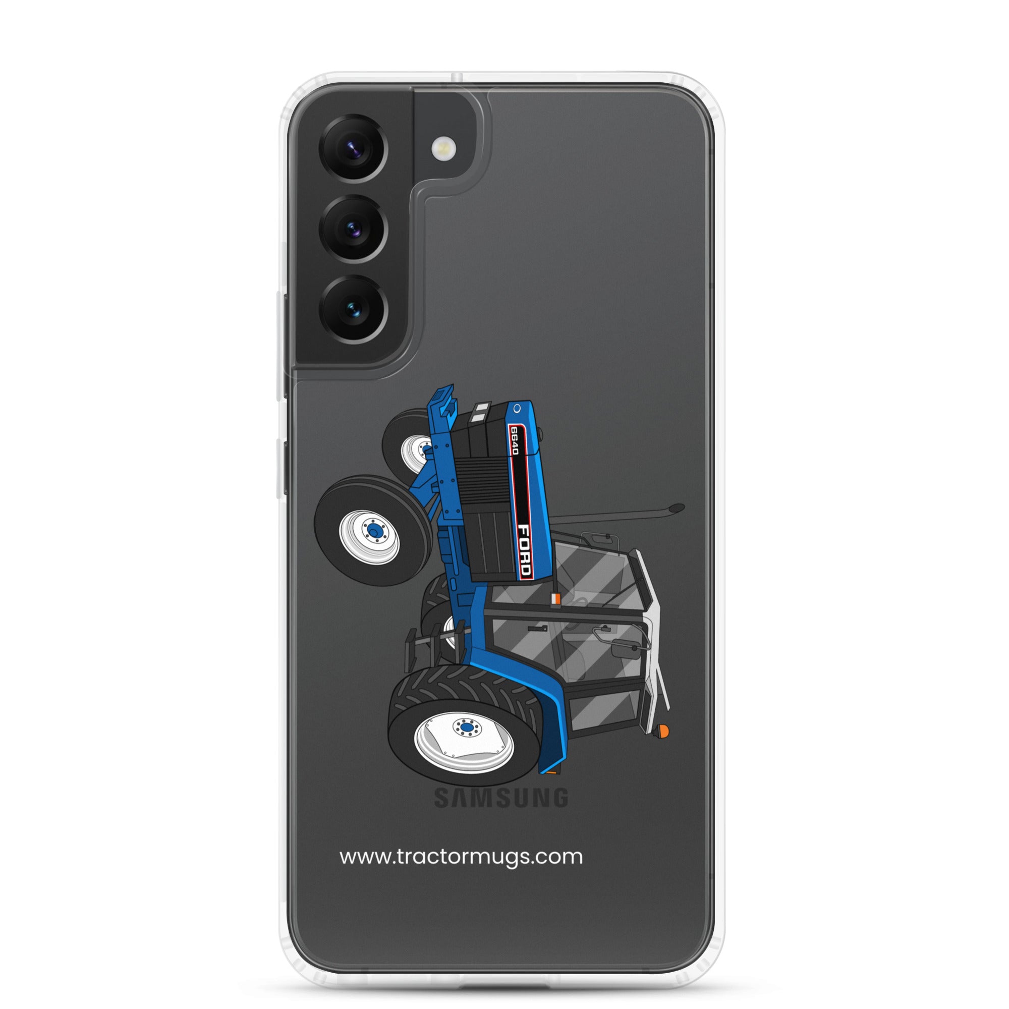 The Tractor Mugs Store Samsung Galaxy S22 Plus Ford 6640 2WD | Clear Case for Samsung® Quality Farmers Merch