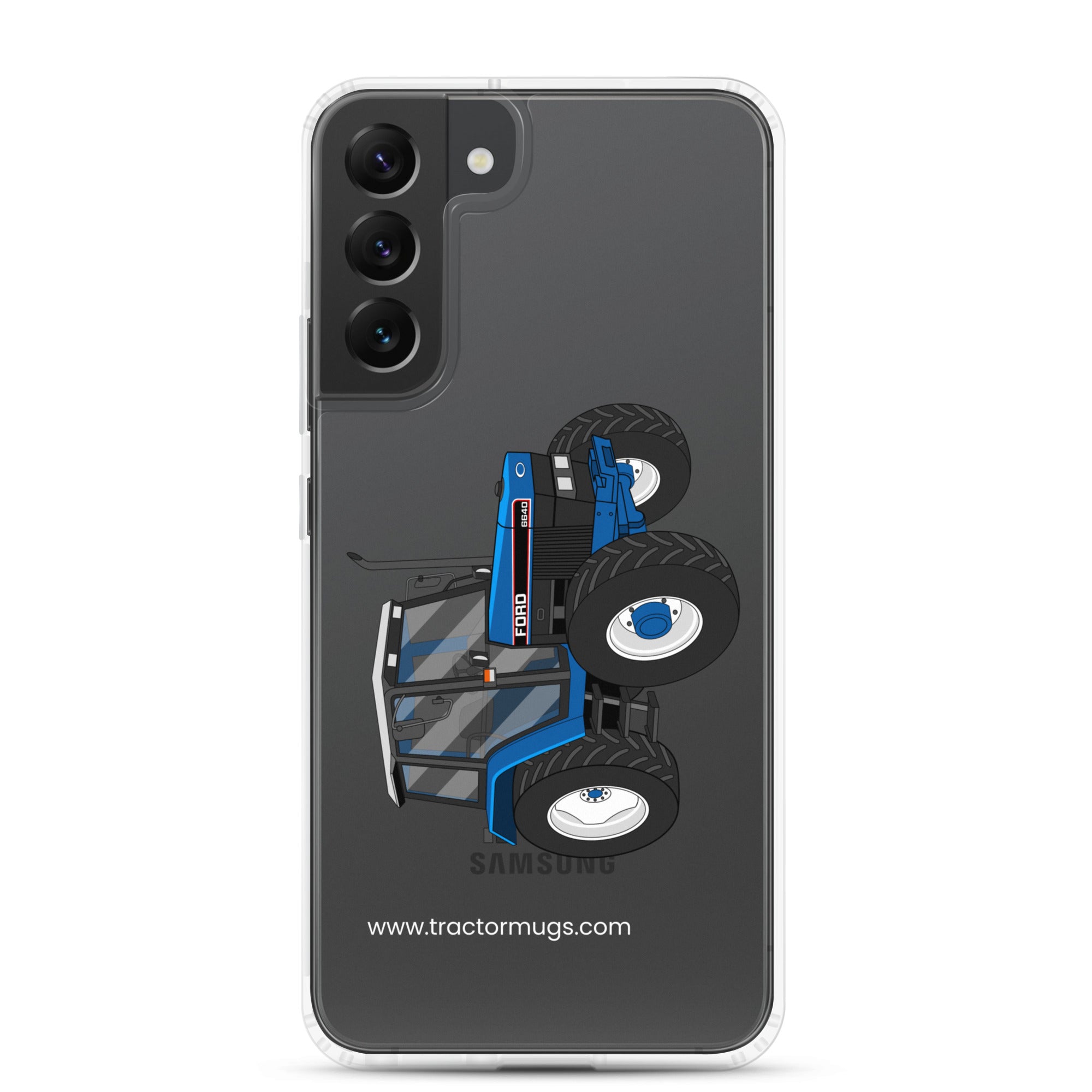 The Tractor Mugs Store Samsung Galaxy S22 Plus Ford 6640 SE 4WD | Clear Case for Samsung® Quality Farmers Merch