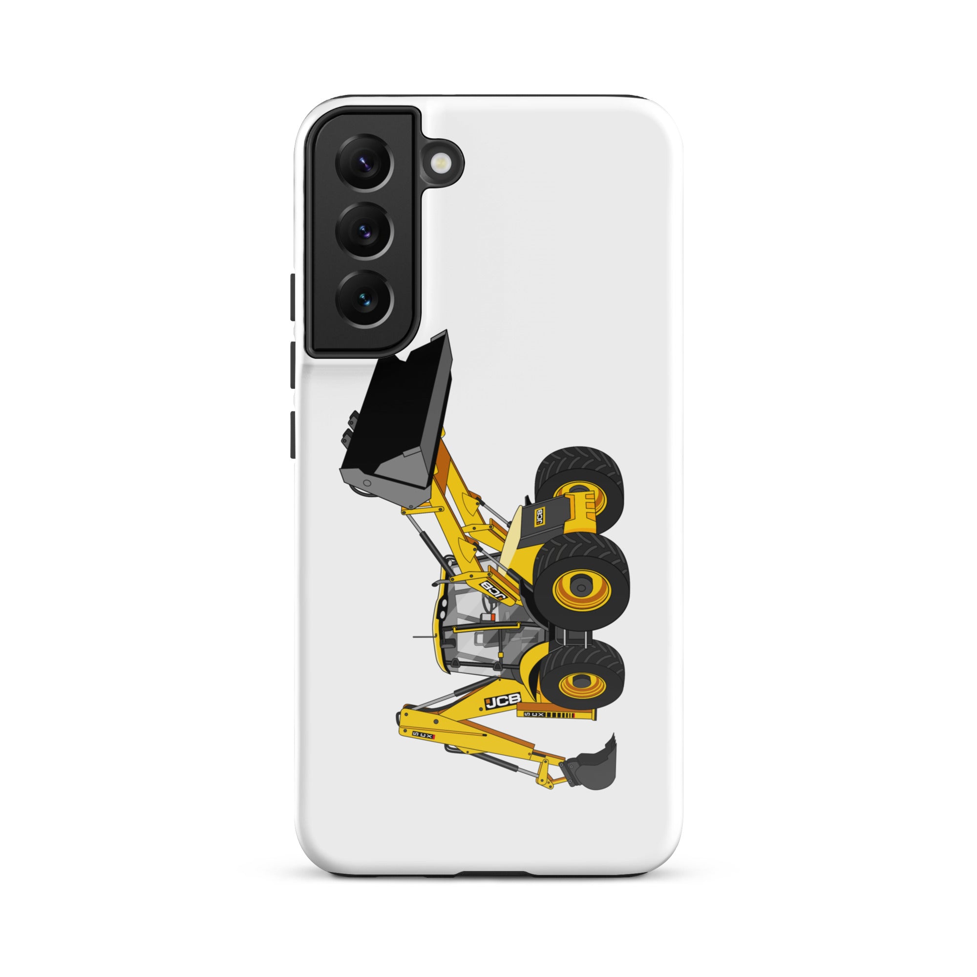 The Tractor Mugs Store Samsung Galaxy S22 Plus JCB 5CX Backhoe | Tough case for Samsung® Quality Farmers Merch