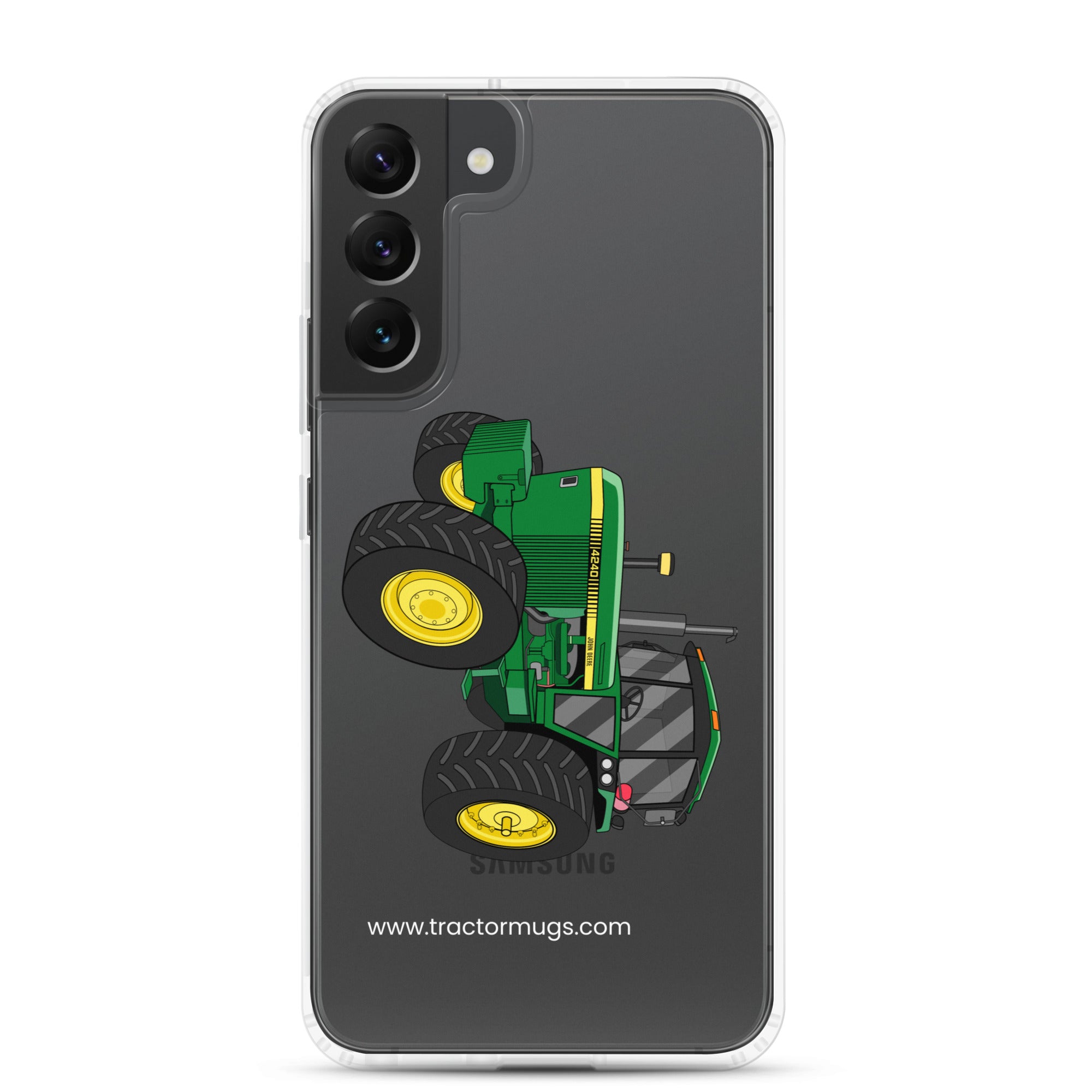 The Tractor Mugs Store Samsung Galaxy S22 Plus John Deere 4240  |  Clear Case for Samsung® Quality Farmers Merch