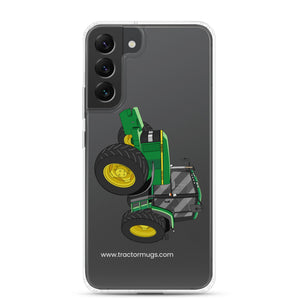 The Tractor Mugs Store Samsung Galaxy S22 Plus John Deere 6900  | Clear Case for Samsung® Quality Farmers Merch