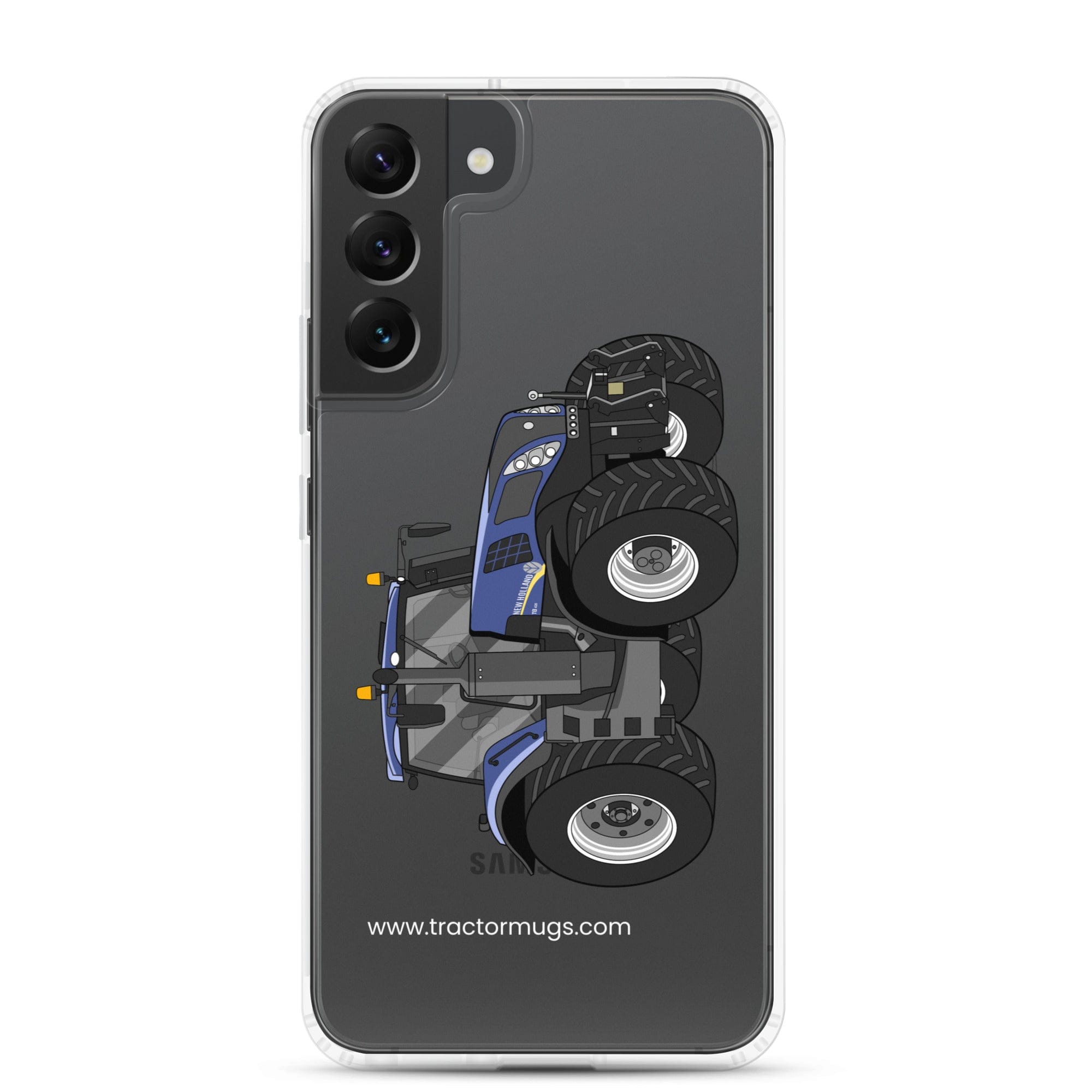 The Tractor Mugs Store Samsung Galaxy S22 Plus New Holland T8 435 | Clear Case for Samsung® Quality Farmers Merch