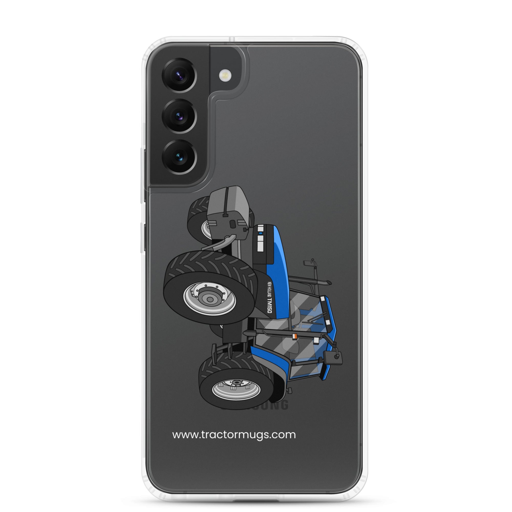 The Tractor Mugs Store Samsung Galaxy S22 Plus New Holland TM 150 Super Steer | Clear Case for Samsung® Quality Farmers Merch