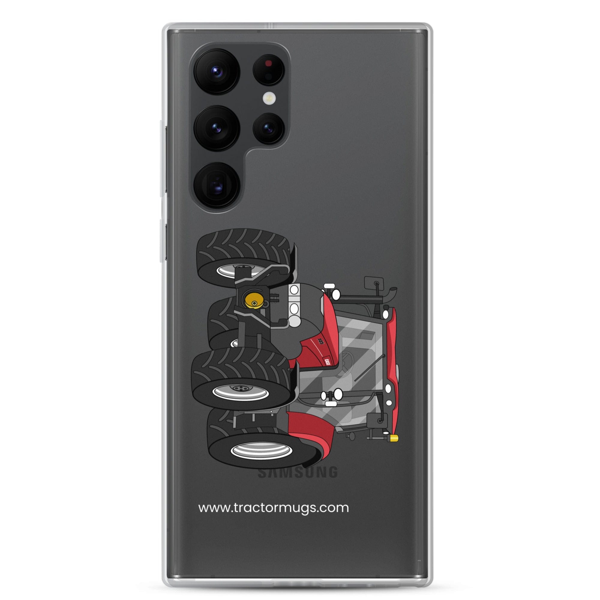 The Tractor Mugs Store Samsung Galaxy S22 Ultra Case IH Maxxum 145 | Clear Case for Samsung® Quality Farmers Merch