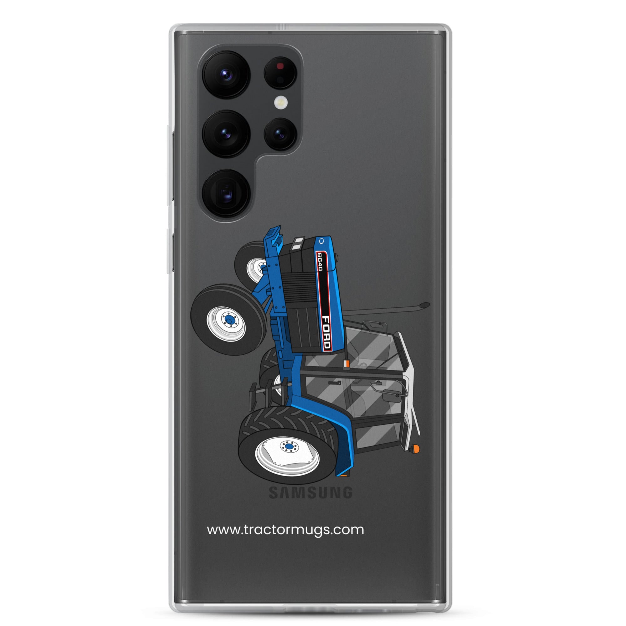 The Tractor Mugs Store Samsung Galaxy S22 Ultra Ford 6640 2WD | Clear Case for Samsung® Quality Farmers Merch