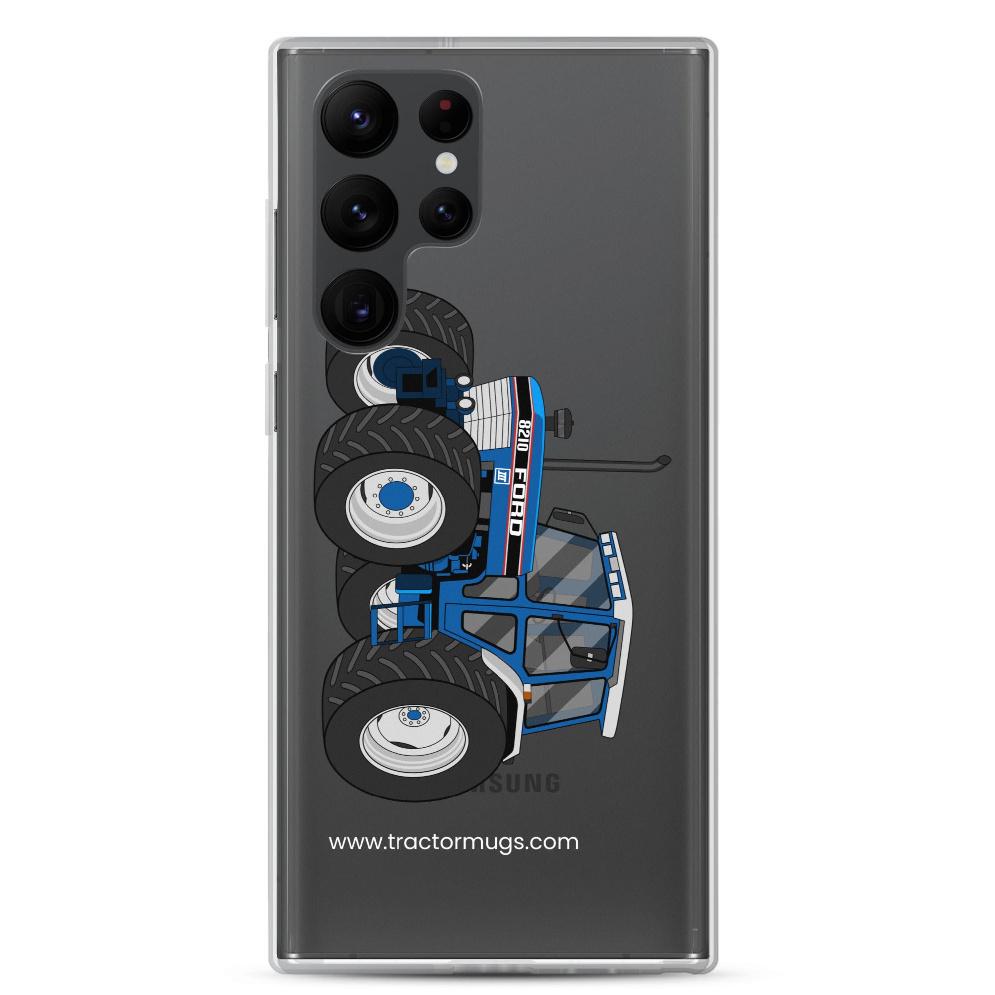 The Tractor Mugs Store Samsung Galaxy S22 Ultra Ford 8210 4WD | Clear Case for Samsung® Quality Farmers Merch