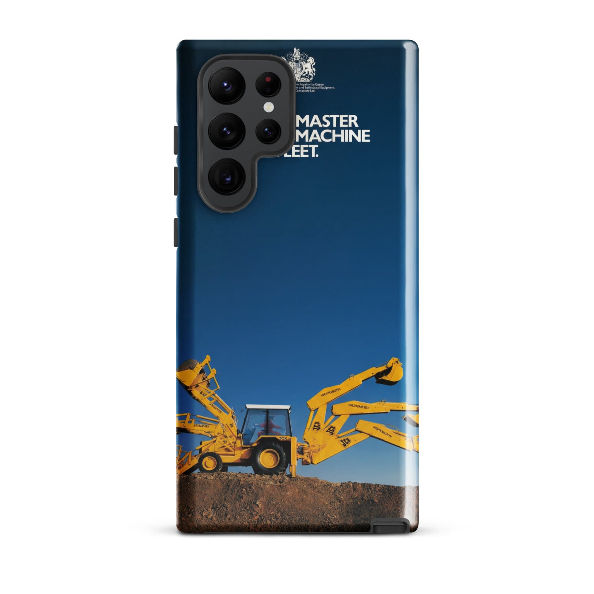The Tractor Mugs Store Samsung Galaxy S22 Ultra JCB 3CX Sitemaster Advert (1988) | Tough case for Samsung® Quality Farmers Merch