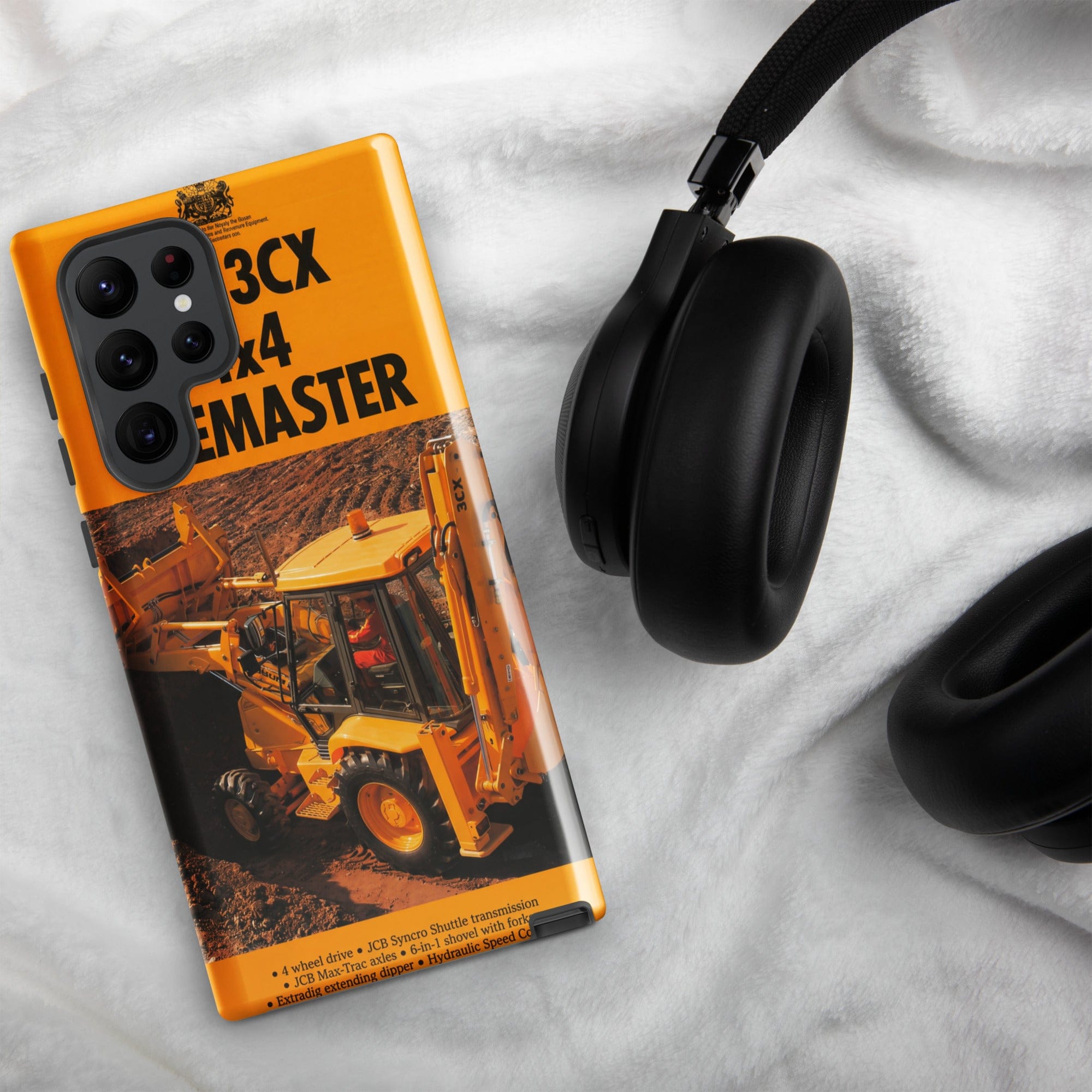The Tractor Mugs Store Samsung Galaxy S22 Ultra JCB 3CX Sitemaster Brochure | Tough case for Samsung® Quality Farmers Merch