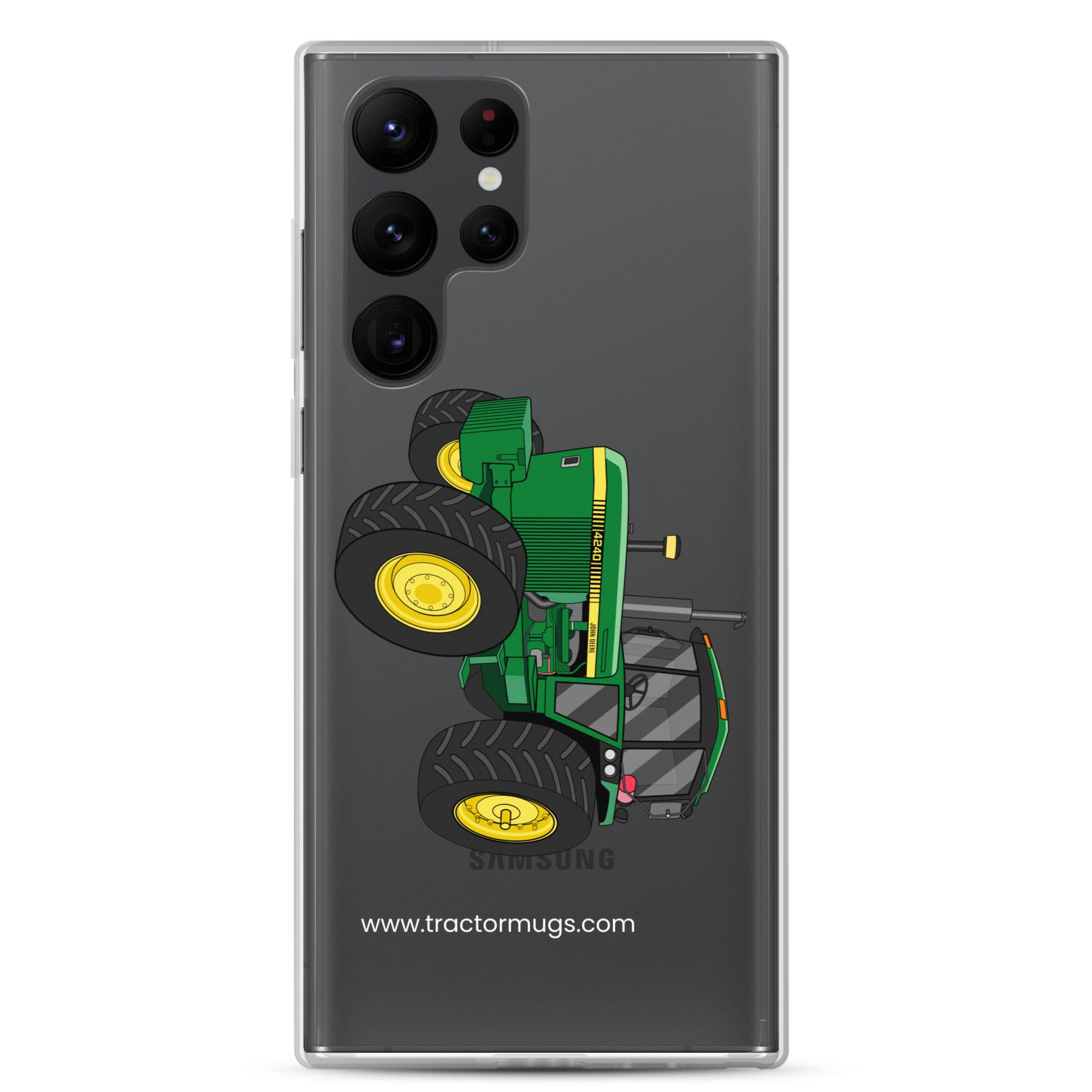 The Tractor Mugs Store Samsung Galaxy S22 Ultra John Deere 4240  |  Clear Case for Samsung® Quality Farmers Merch