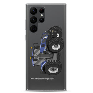 The Tractor Mugs Store Samsung Galaxy S22 Ultra New Holland T8 435 | Clear Case for Samsung® Quality Farmers Merch