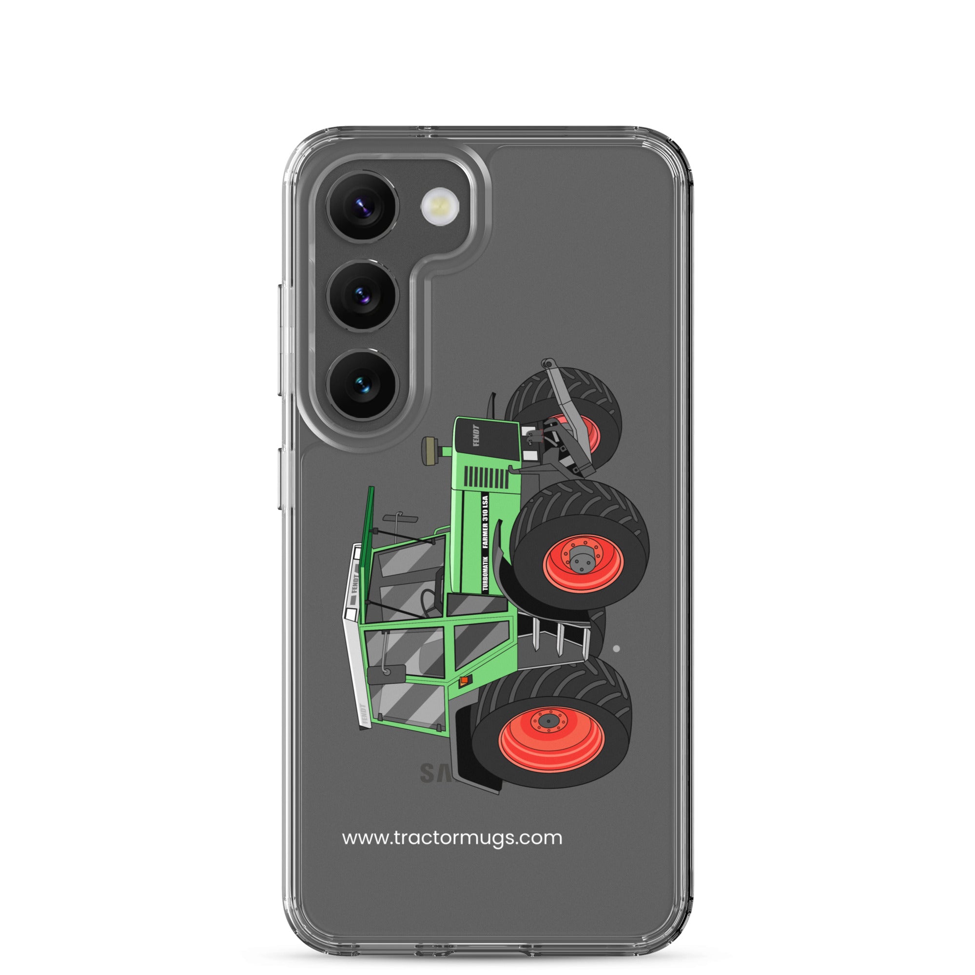 The Tractor Mugs Store Samsung Galaxy S23 Fendt 310 LSA  |  Clear Case for Samsung® Quality Farmers Merch