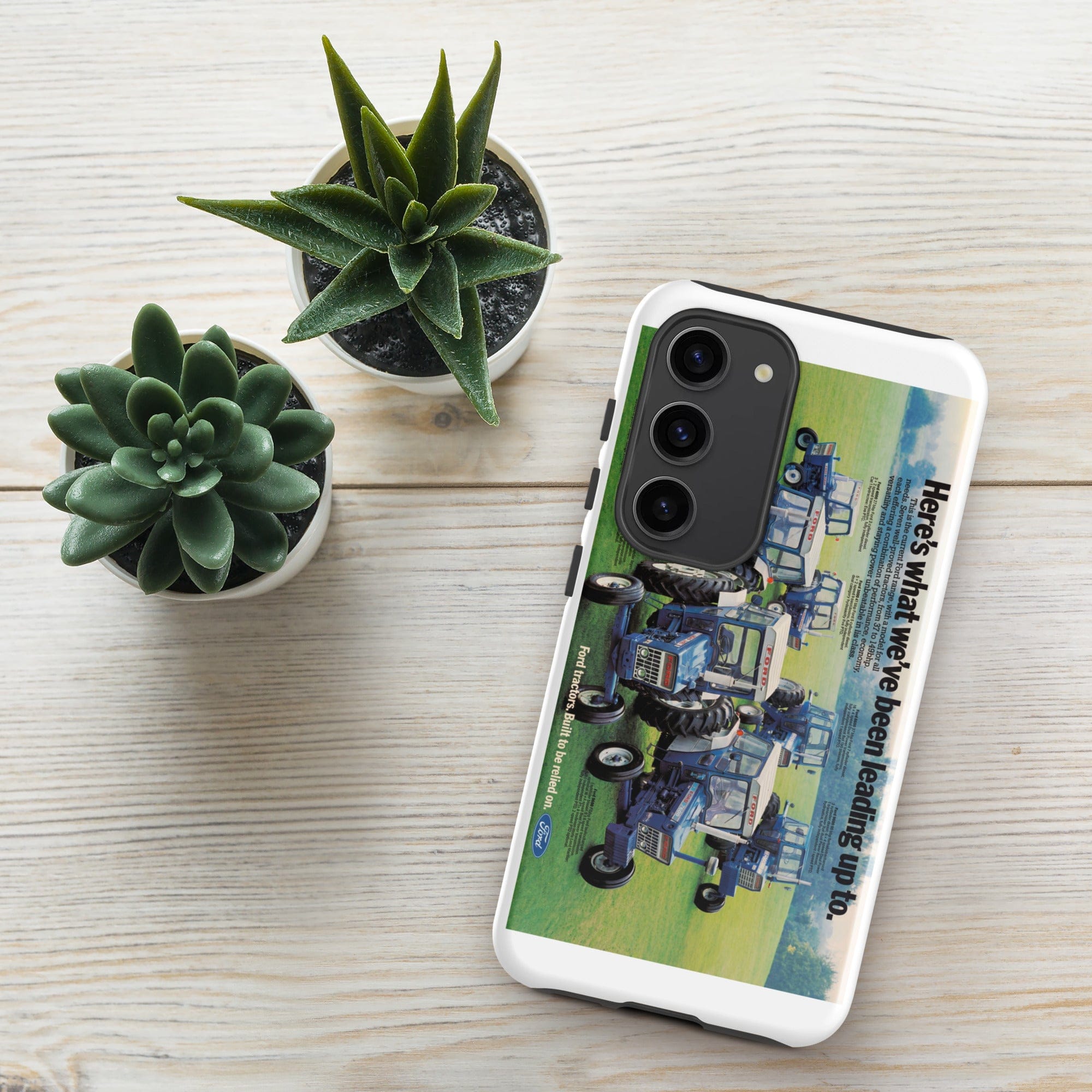 The Tractor Mugs Store Samsung Galaxy S23 Ford '000 Series Advert | Tough case for Samsung® Quality Farmers Merch
