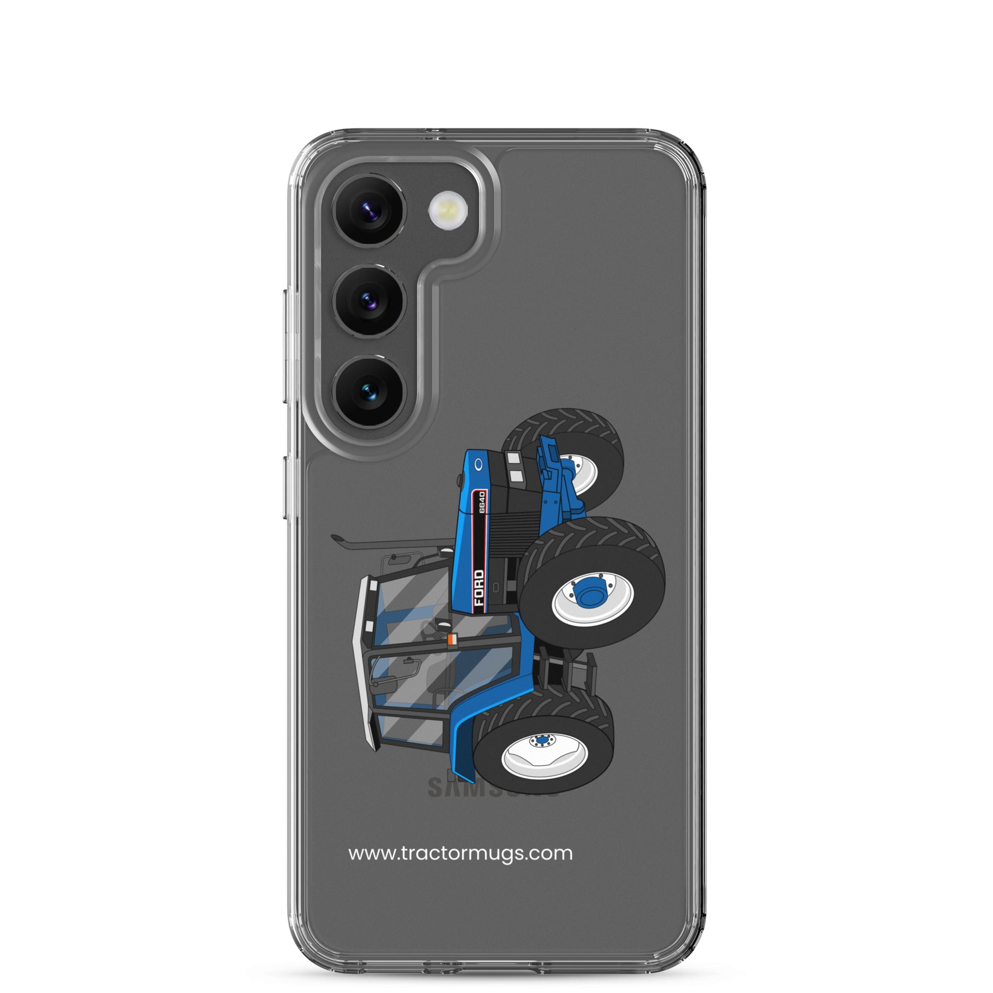 The Tractor Mugs Store Samsung Galaxy S23 Ford 6640 SE 4WD | Clear Case for Samsung® Quality Farmers Merch