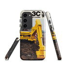 The Tractor Mugs Store Samsung Galaxy S23 JCB 3C II Advert | Tough case for Samsung® Quality Farmers Merch