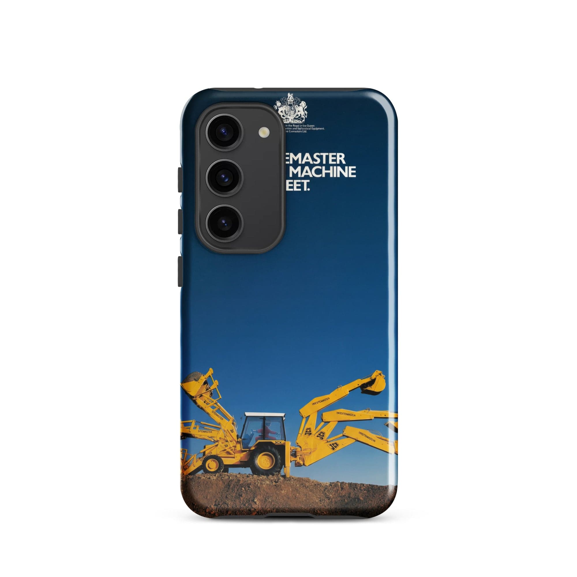 The Tractor Mugs Store Samsung Galaxy S23 JCB 3CX Sitemaster Advert (1988) | Tough case for Samsung® Quality Farmers Merch