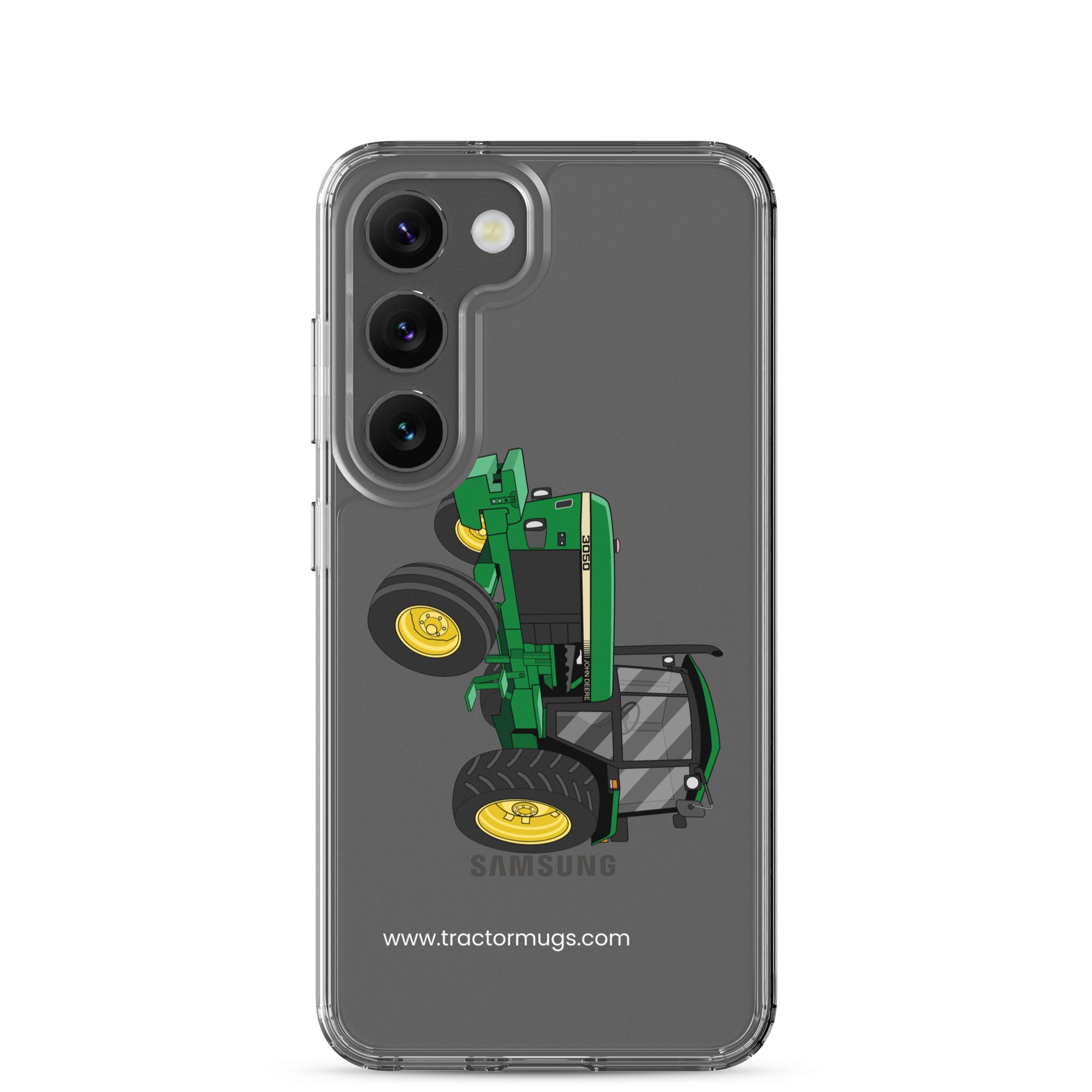The Tractor Mugs Store Samsung Galaxy S23 John Deere 3050 2WD | Clear Case for Samsung® Quality Farmers Merch