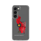 The Tractor Mugs Store Samsung Galaxy S23 Massey 760 Combine Harvester | Clear Case for Samsung® Quality Farmers Merch