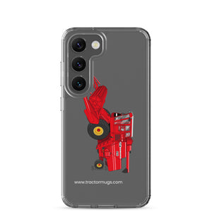 The Tractor Mugs Store Samsung Galaxy S23 Massey 760 Combine Harvester | Clear Case for Samsung® Quality Farmers Merch