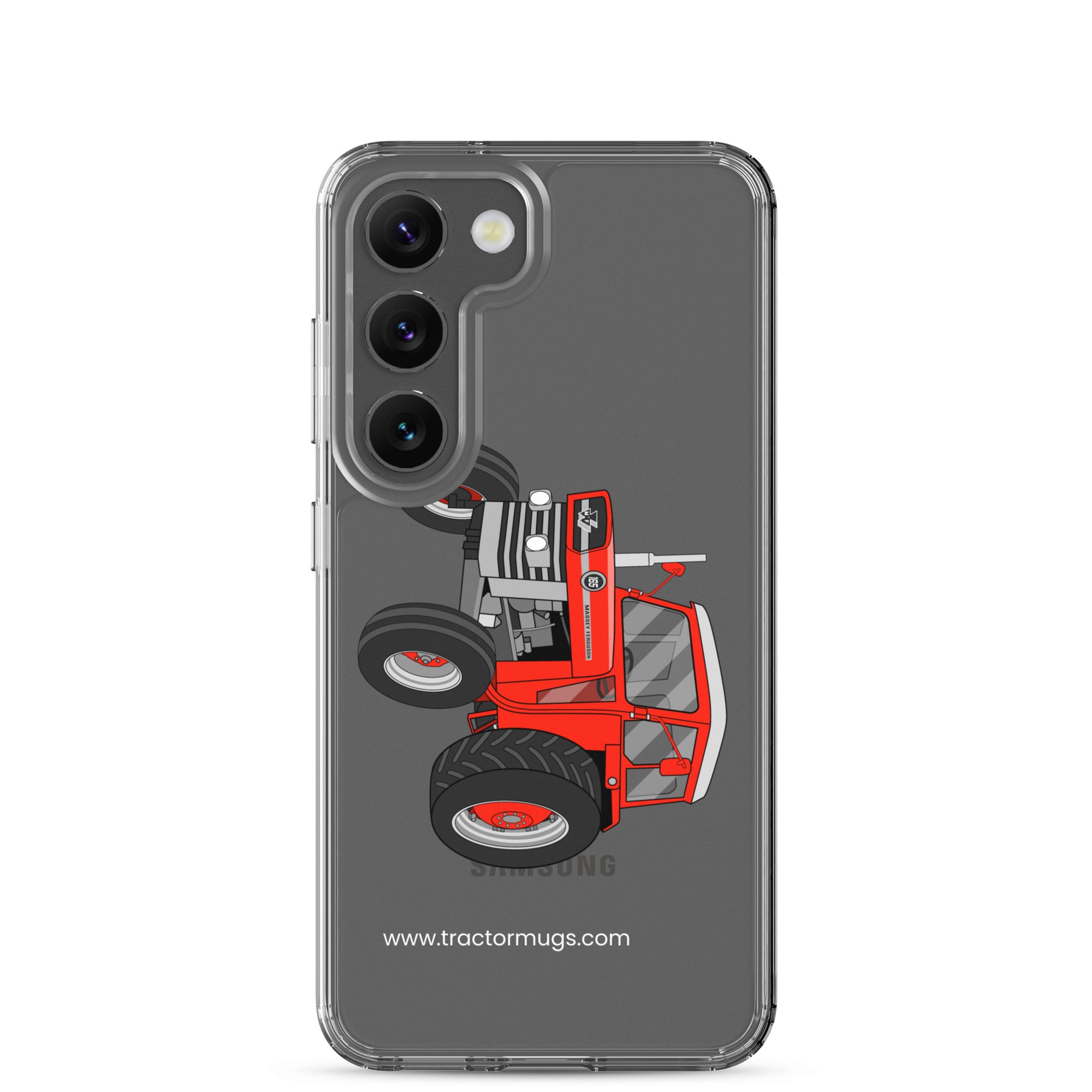 The Tractor Mugs Store Samsung Galaxy S23 Massey Ferguson 165 | Clear Case for Samsung® Quality Farmers Merch