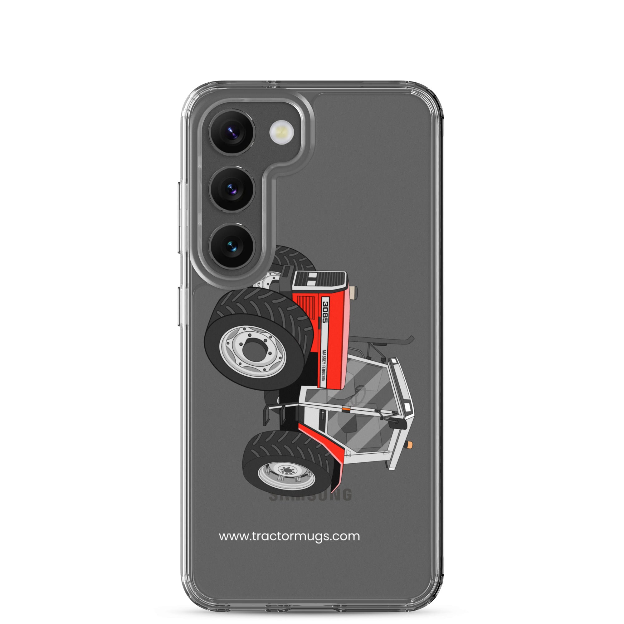 The Tractor Mugs Store Samsung Galaxy S23 Massey Ferguson 3085 | Clear Case for Samsung® Quality Farmers Merch