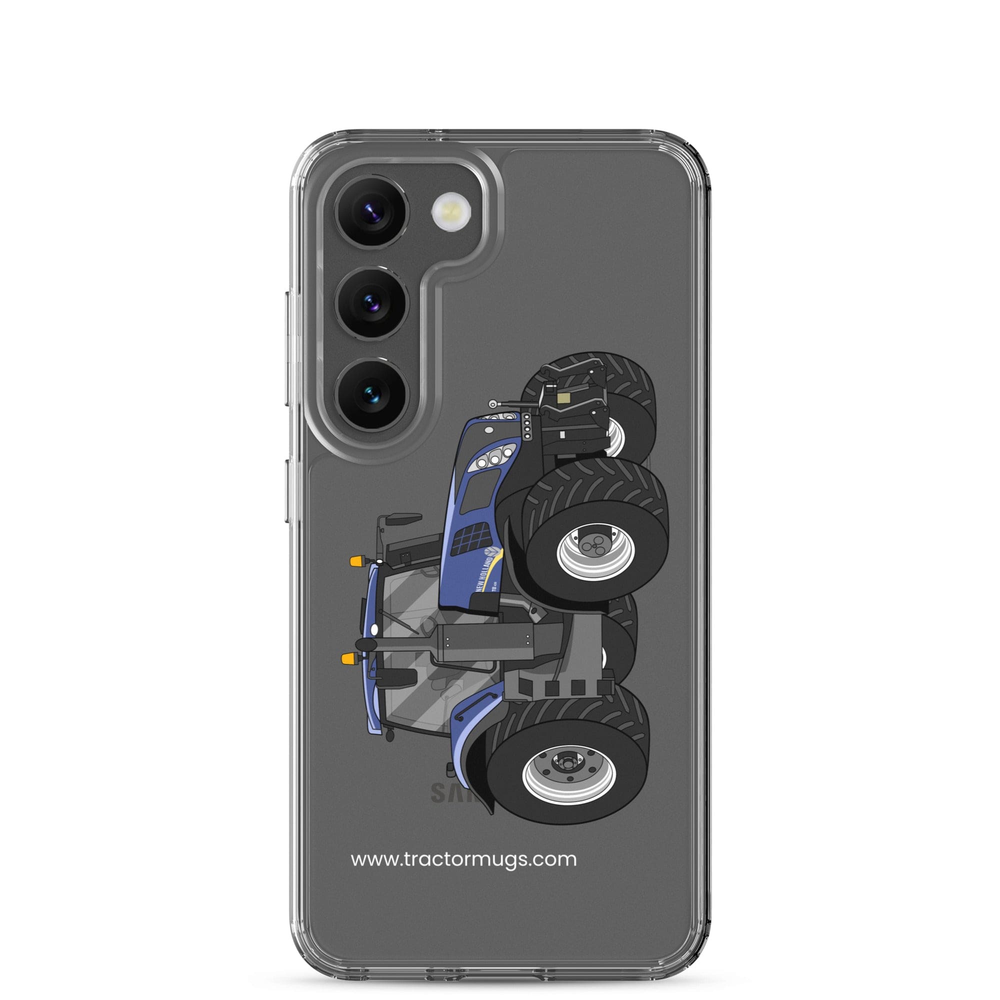 The Tractor Mugs Store Samsung Galaxy S23 New Holland T8 435 | Clear Case for Samsung® Quality Farmers Merch