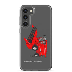The Tractor Mugs Store Samsung Galaxy S23 Plus Case IH Axial Flow 2188 Harvester | Clear Case for Samsung® Quality Farmers Merch