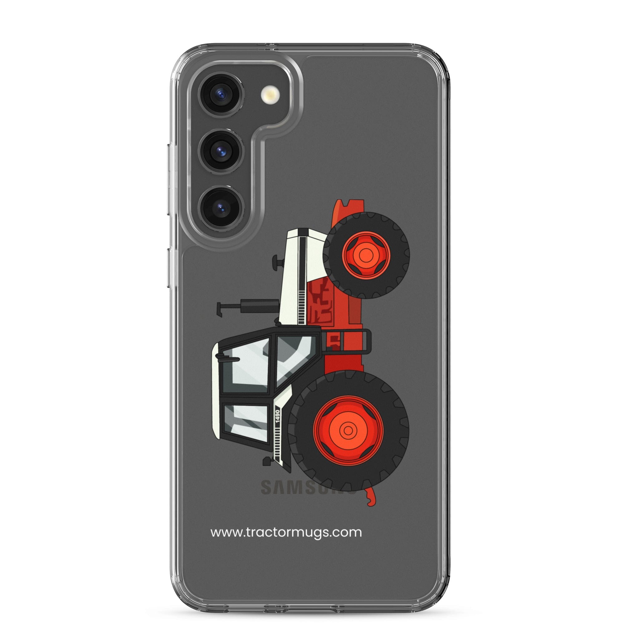 The Tractor Mugs Store Samsung Galaxy S23 Plus David Brown 1490 4WD | Clear Case for Samsung® Quality Farmers Merch