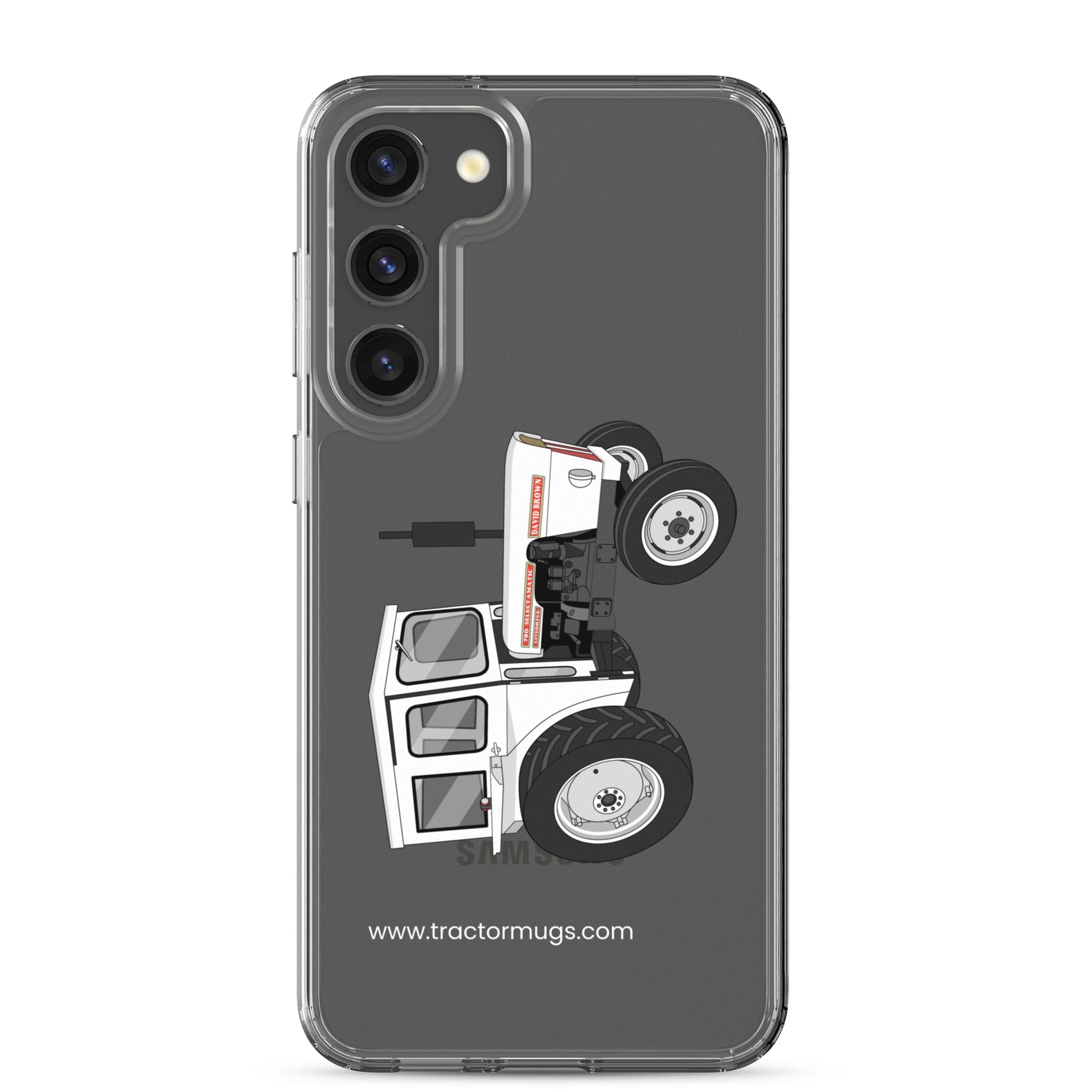 The Tractor Mugs Store Samsung Galaxy S23 Plus David Brown 780 Selectamatic | Clear Case for Samsung® Quality Farmers Merch