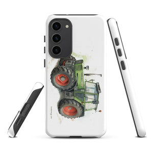 The Tractor Mugs Store Samsung Galaxy S23 Plus Fendt 308 LSA 4WD Watercolor | Tough case for Samsung® Quality Farmers Merch