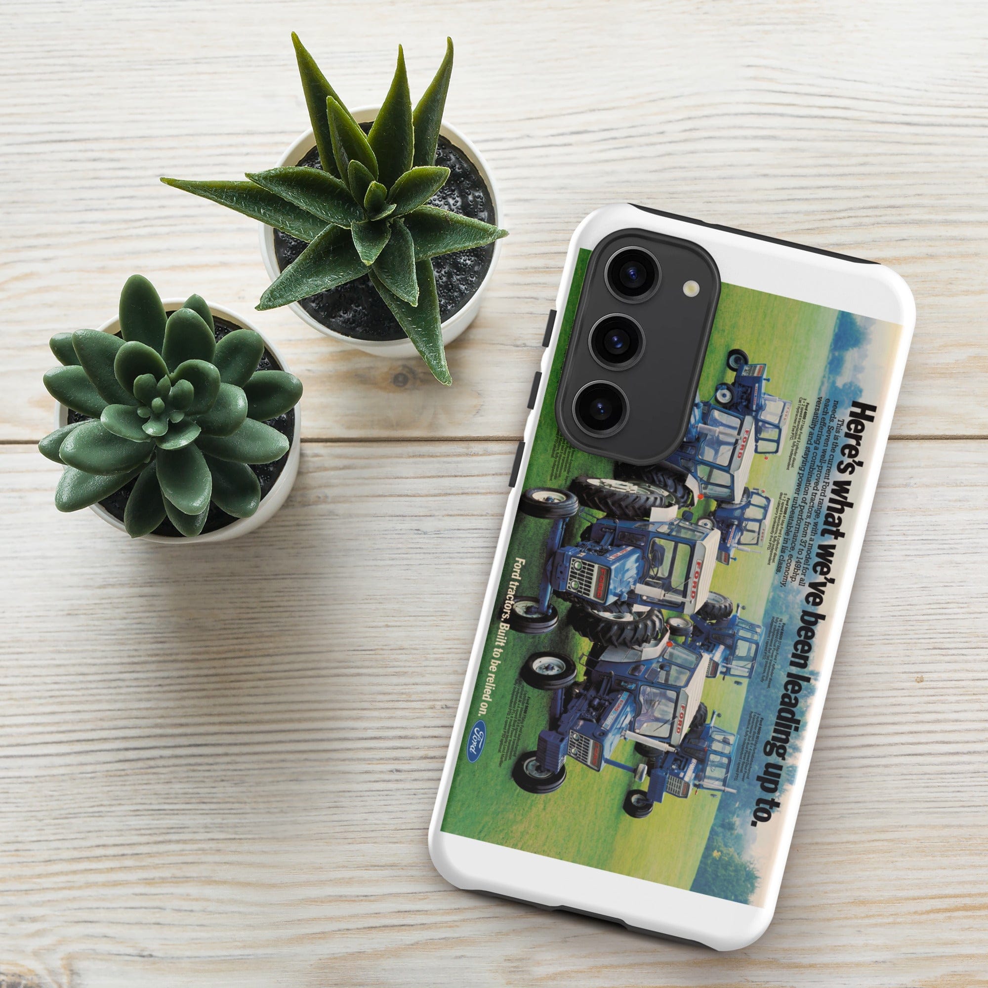 The Tractor Mugs Store Samsung Galaxy S23 Plus Ford '000 Series Advert | Tough case for Samsung® Quality Farmers Merch