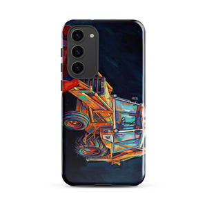 The Tractor Mugs Store Samsung Galaxy S23 Plus JCB 3CX White Cabin | Splash Art Tough case for Samsung® Quality Farmers Merch