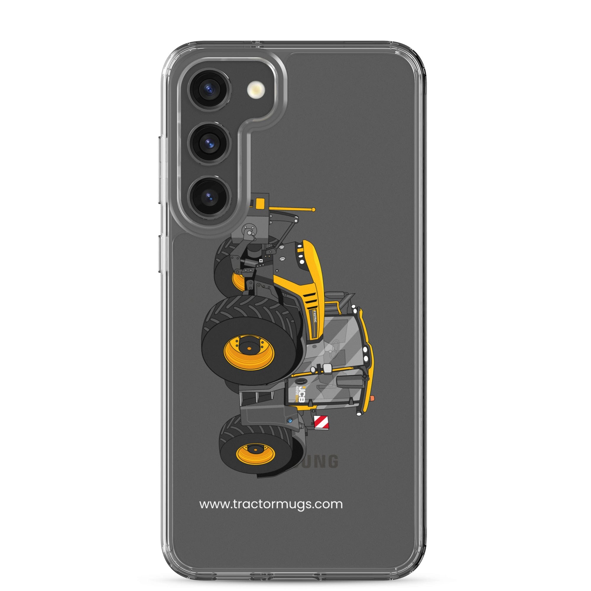 The Tractor Mugs Store Samsung Galaxy S23 Plus JCB Fastrac 4220 Icon | Clear Case for Samsung® Quality Farmers Merch