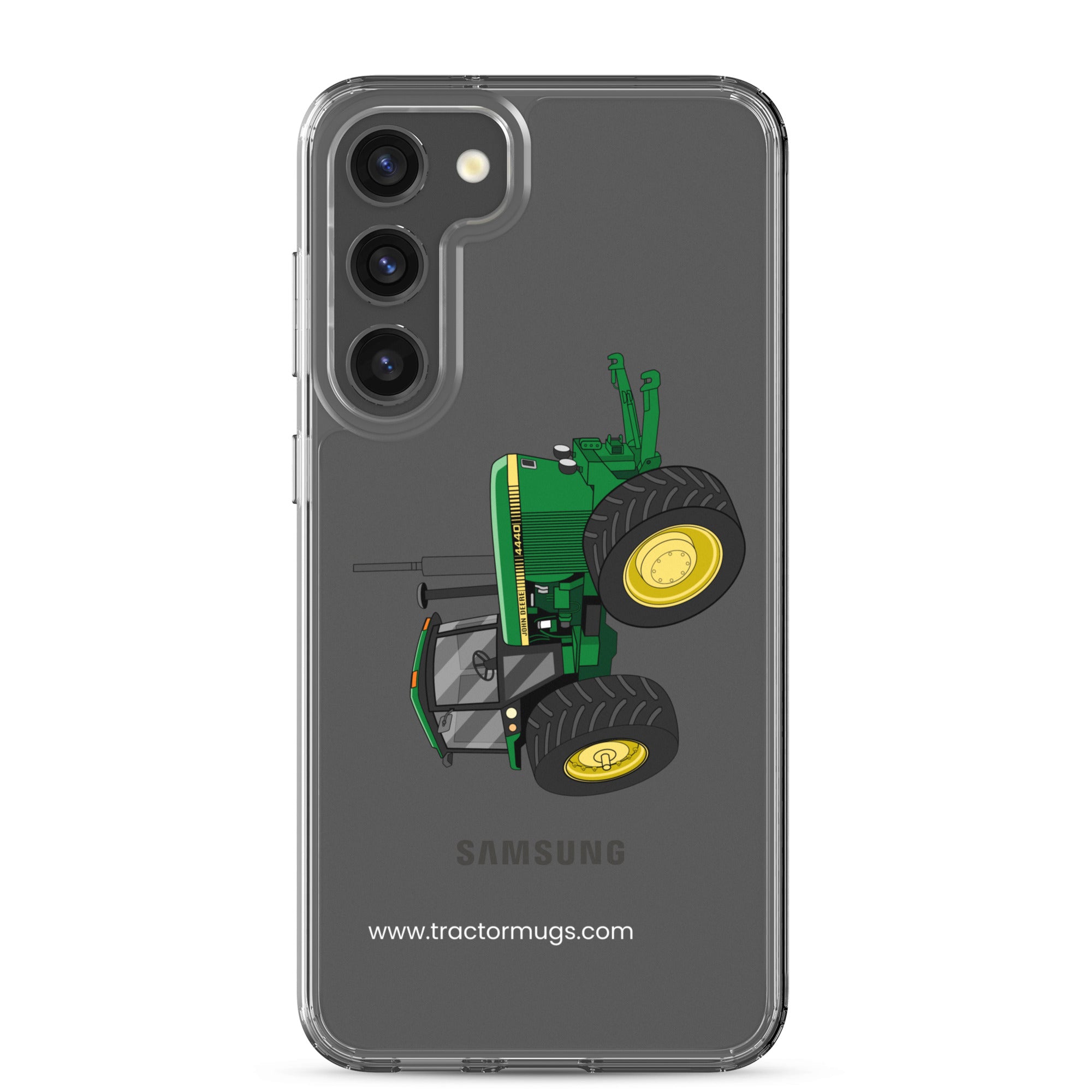 The Tractor Mugs Store Samsung Galaxy S23 Plus John Deere 4440 4WD  |  Clear Case for Samsung® Quality Farmers Merch