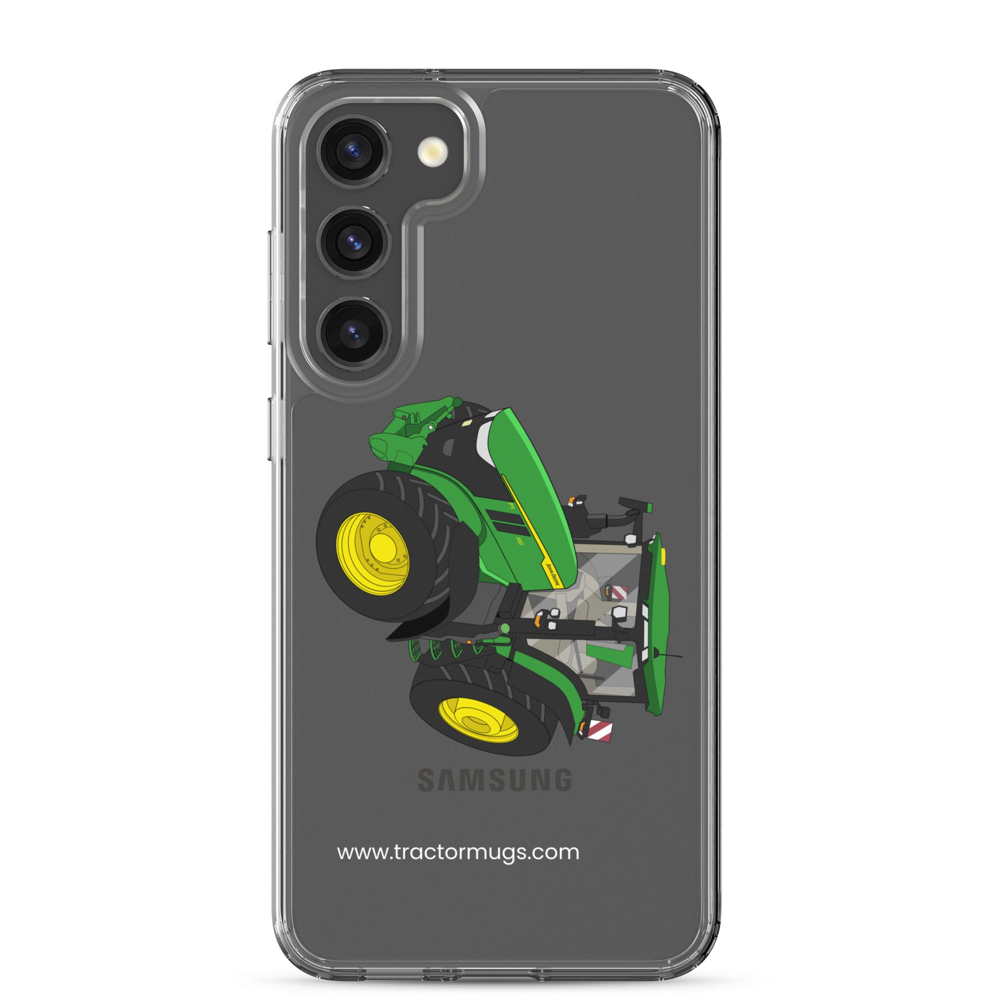 The Tractor Mugs Store Samsung Galaxy S23 Plus John Deere 7R 350 auto power | Clear Case for Samsung® Quality Farmers Merch