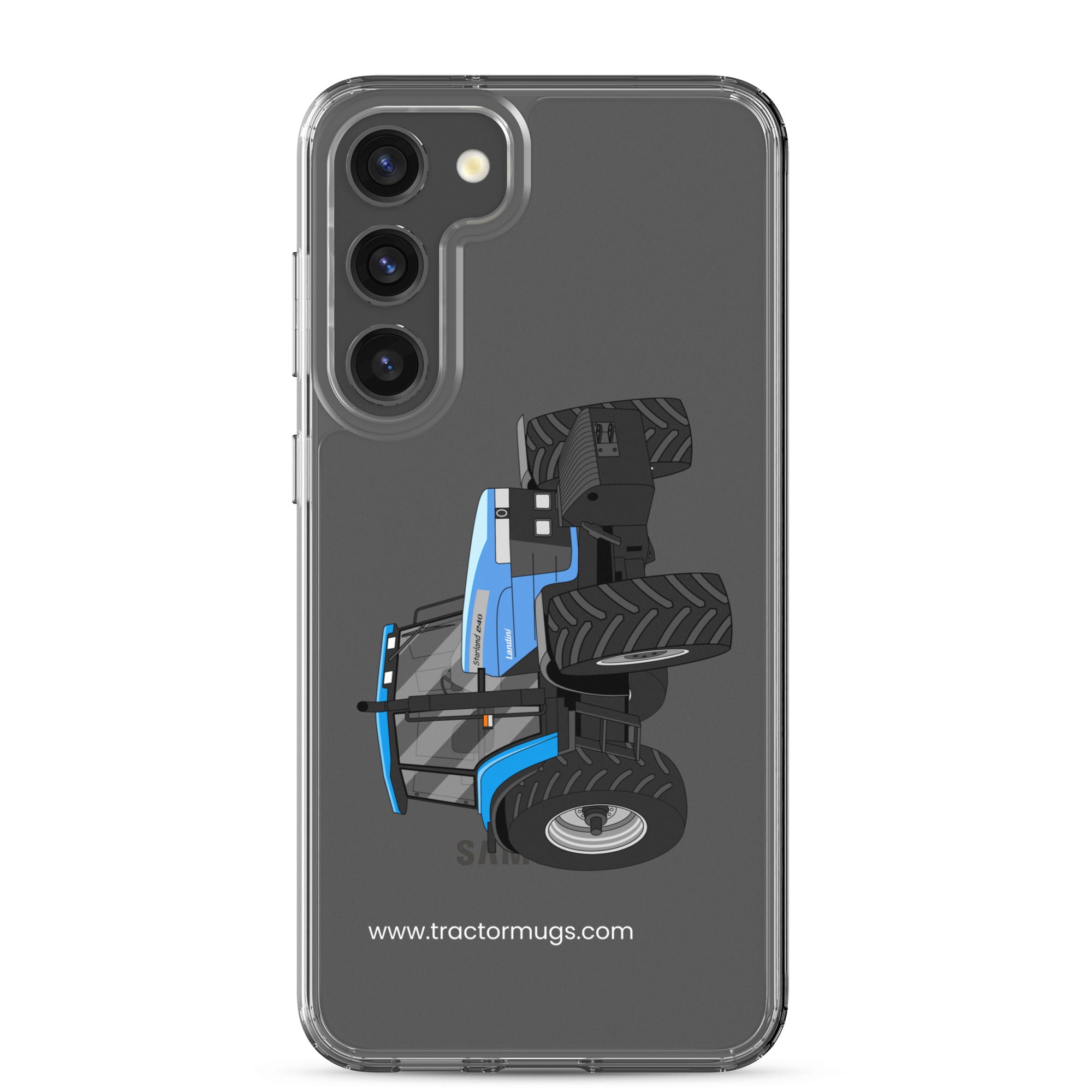 The Tractor Mugs Store Samsung Galaxy S23 Plus Landini Starland 240 | Clear Case for Samsung® Quality Farmers Merch