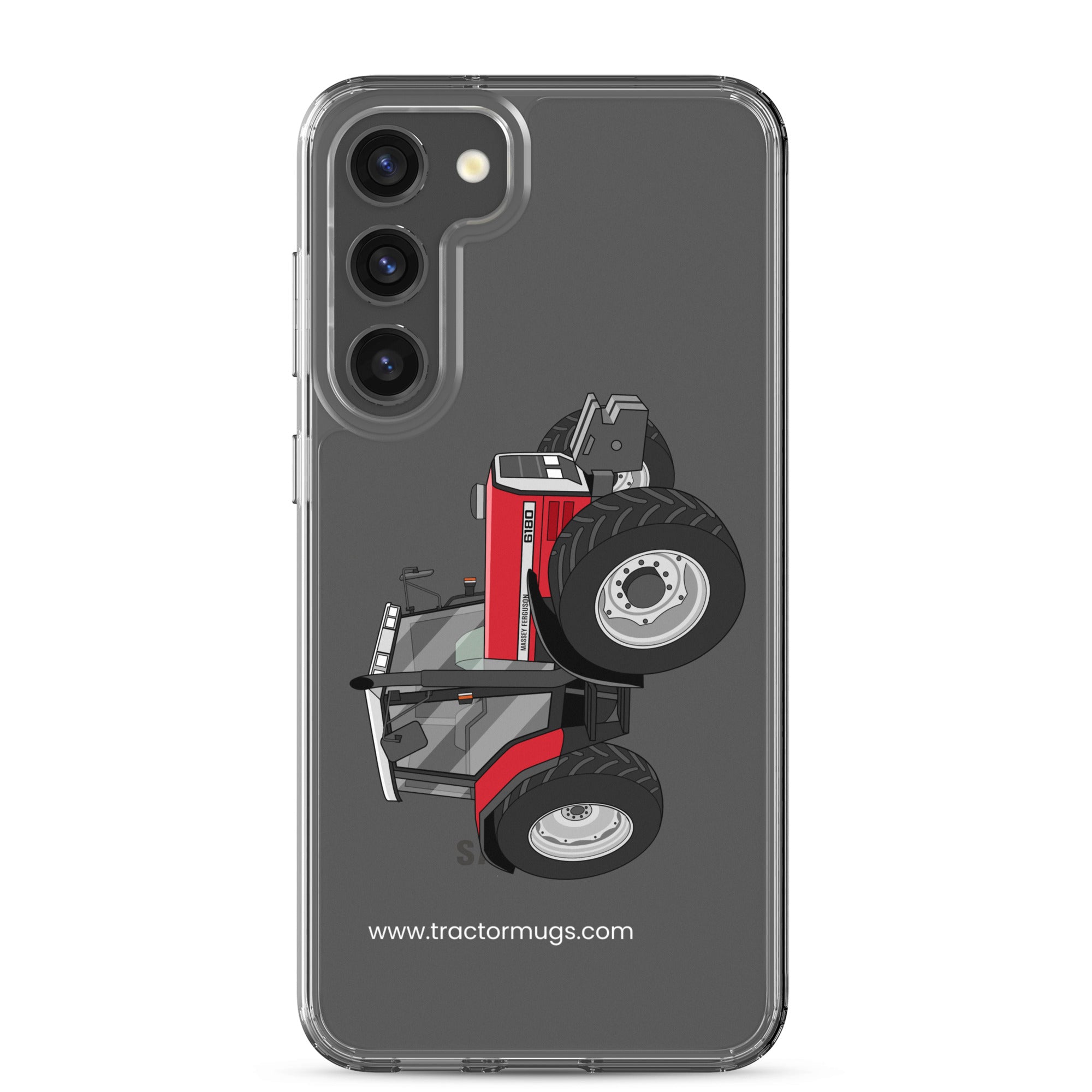 The Tractor Mugs Store Samsung Galaxy S23 Plus Massey Ferguson 6180 | Clear Case for Samsung® Quality Farmers Merch