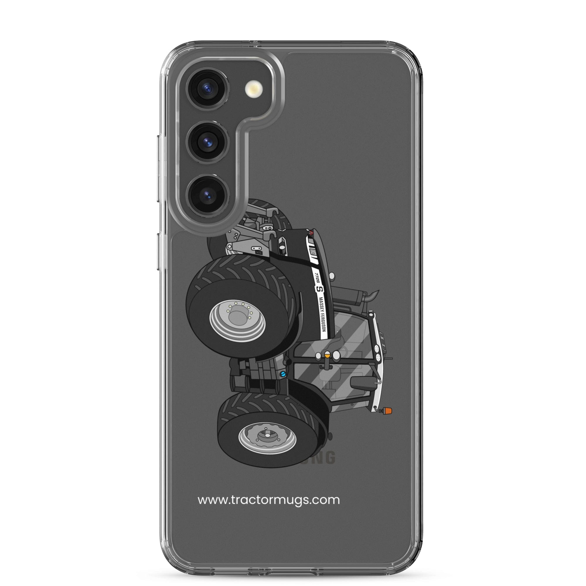 The Tractor Mugs Store Samsung Galaxy S23 Plus Massey Ferguson 7726S Black Beauty | Clear Case for Samsung® Quality Farmers Merch