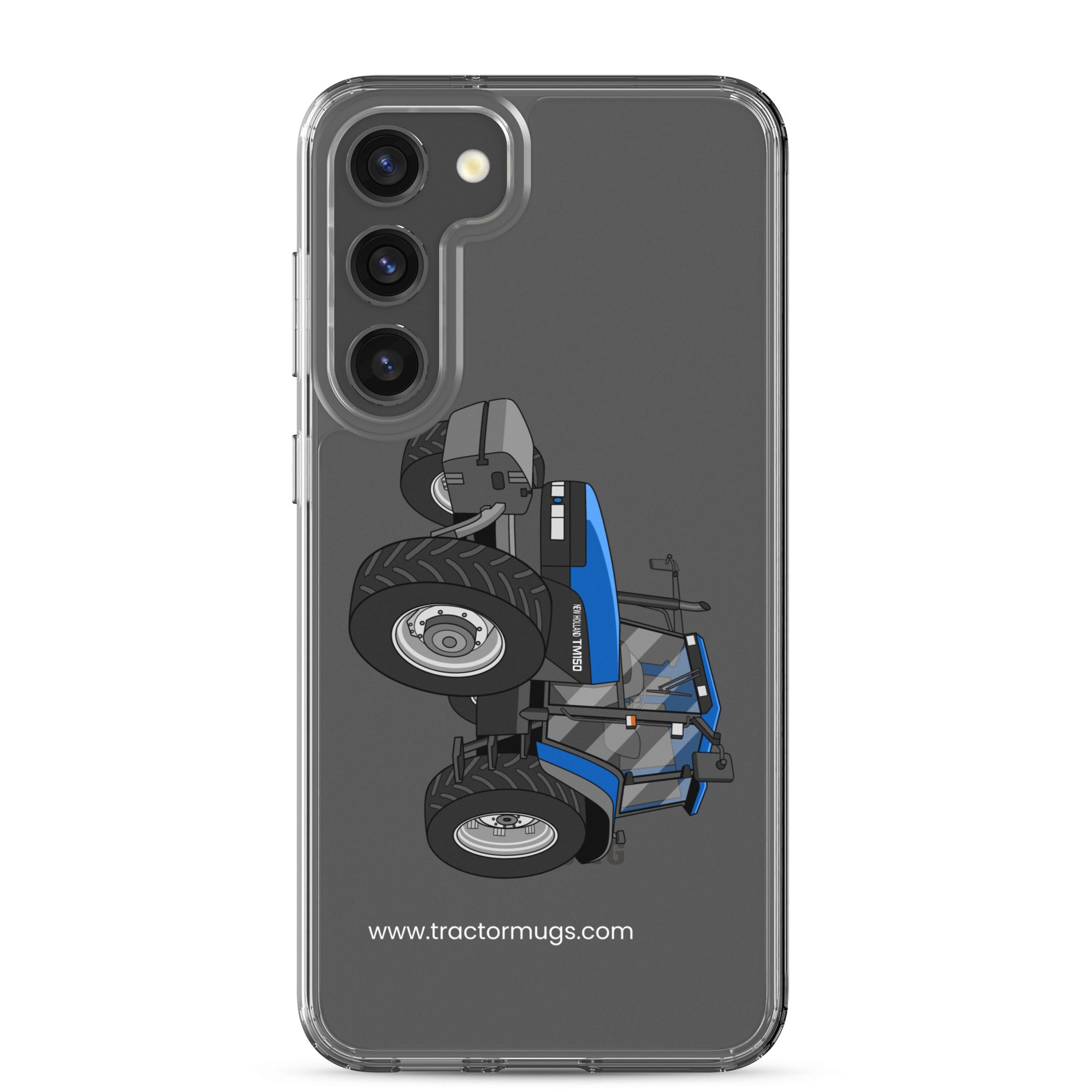 The Tractor Mugs Store Samsung Galaxy S23 Plus New Holland TM 150 Super Steer | Clear Case for Samsung® Quality Farmers Merch