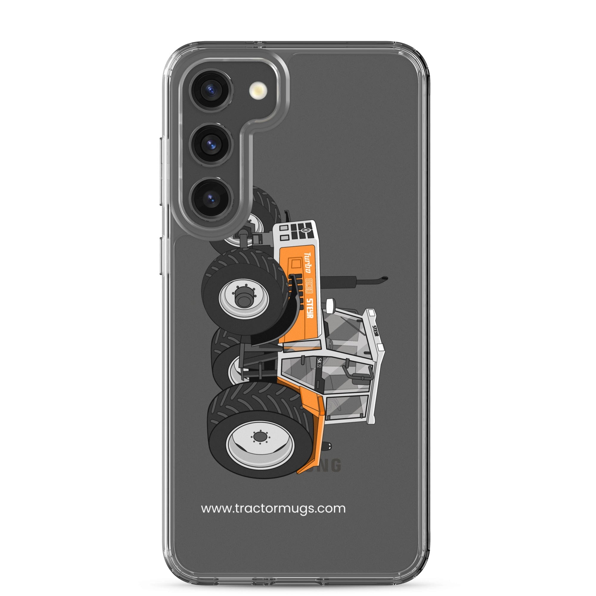 The Tractor Mugs Store Samsung Galaxy S23 Plus Steyr SK 8130 Kommunal | Clear Case for Samsung® Quality Farmers Merch