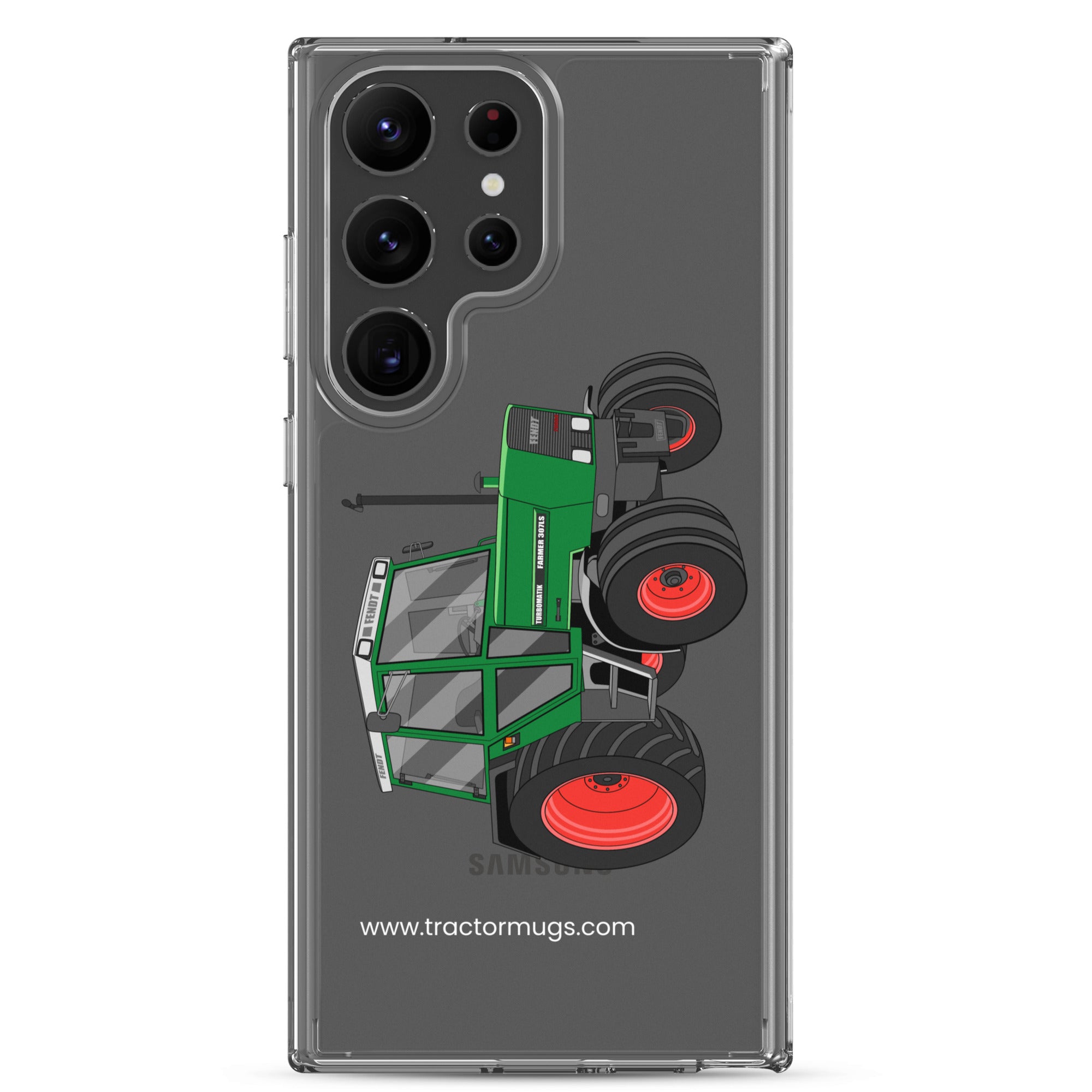 The Tractor Mugs Store Samsung Galaxy S23 Ultra Fendt Farmer TURBOMATIK 307 LSA  |  Clear Case for Samsung® Quality Farmers Merch