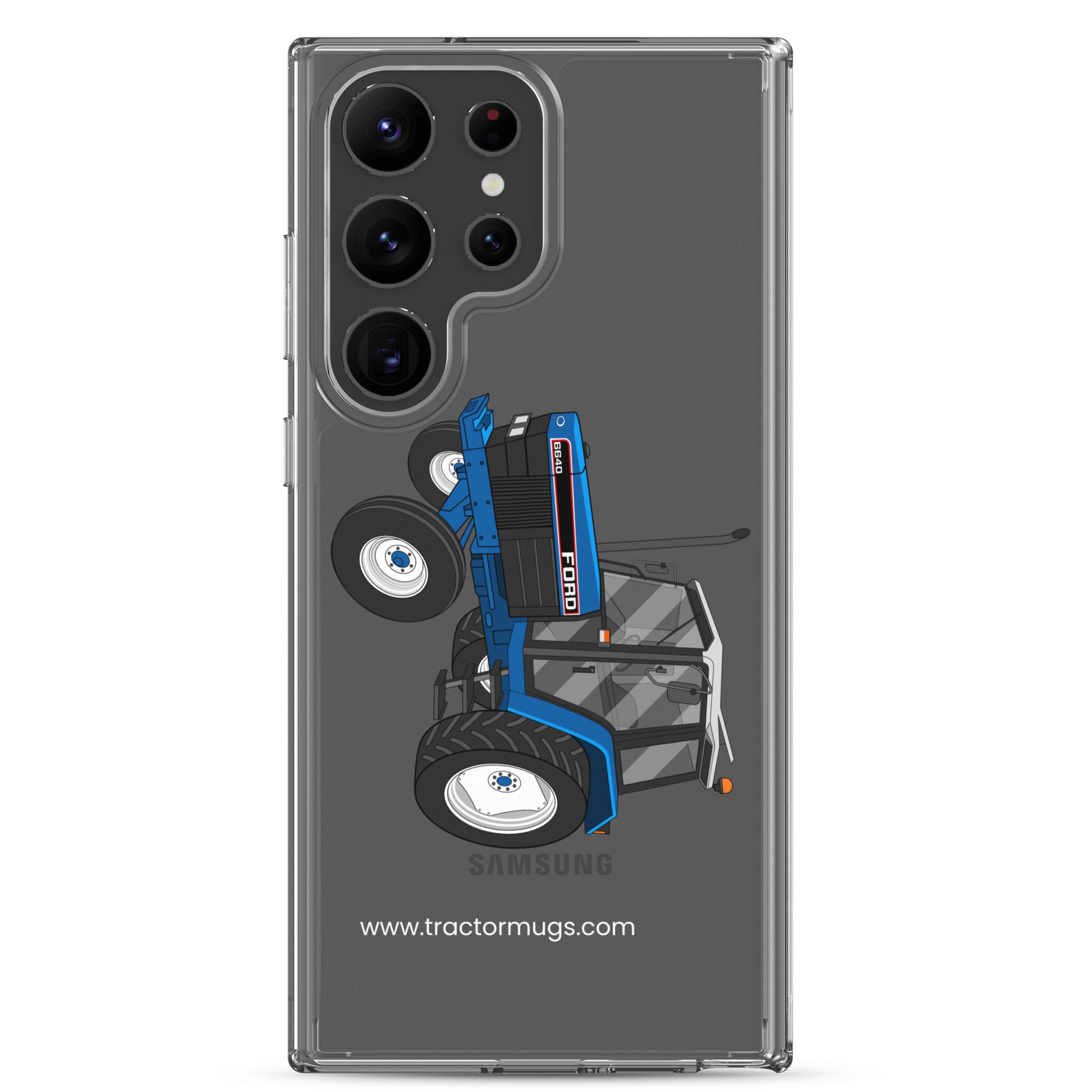 The Tractor Mugs Store Samsung Galaxy S23 Ultra Ford 6640 2WD | Clear Case for Samsung® Quality Farmers Merch