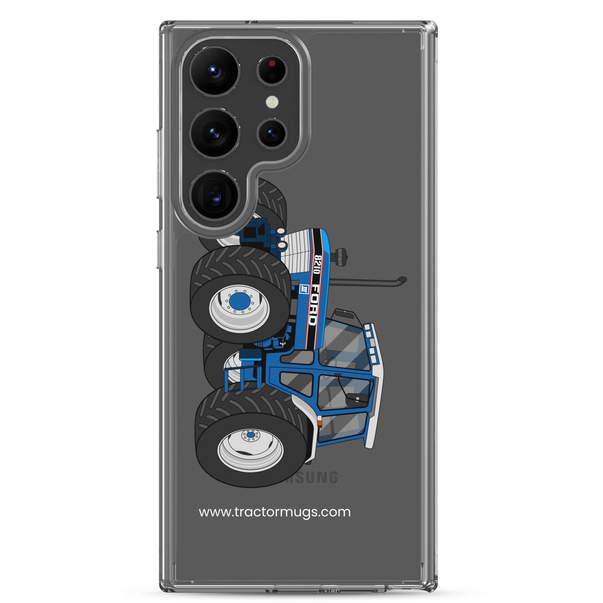 The Tractor Mugs Store Samsung Galaxy S23 Ultra Ford 8210 4WD | Clear Case for Samsung® Quality Farmers Merch