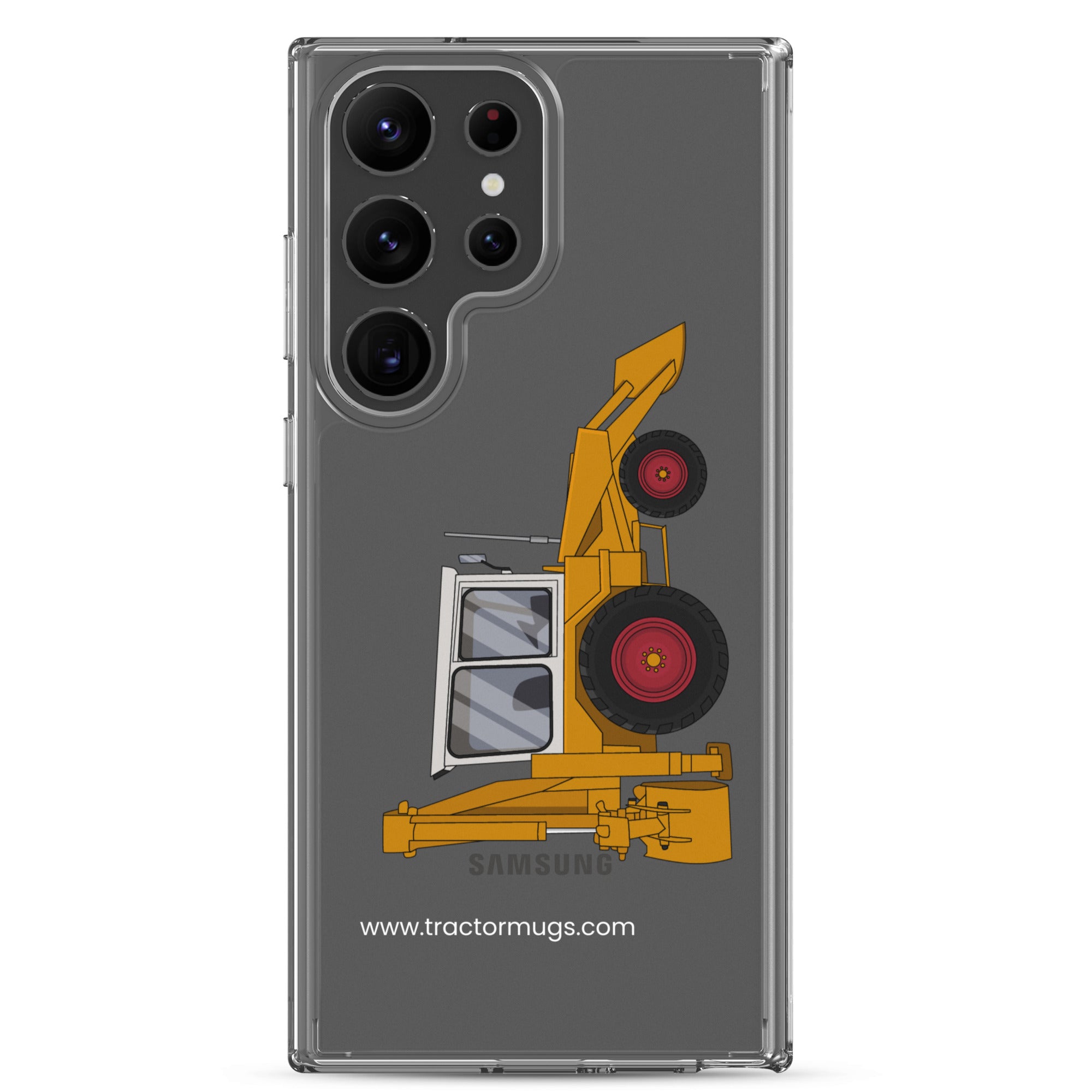 The Tractor Mugs Store Samsung Galaxy S23 Ultra JCB 3C (1975) | Clear Case for Samsung® Quality Farmers Merch