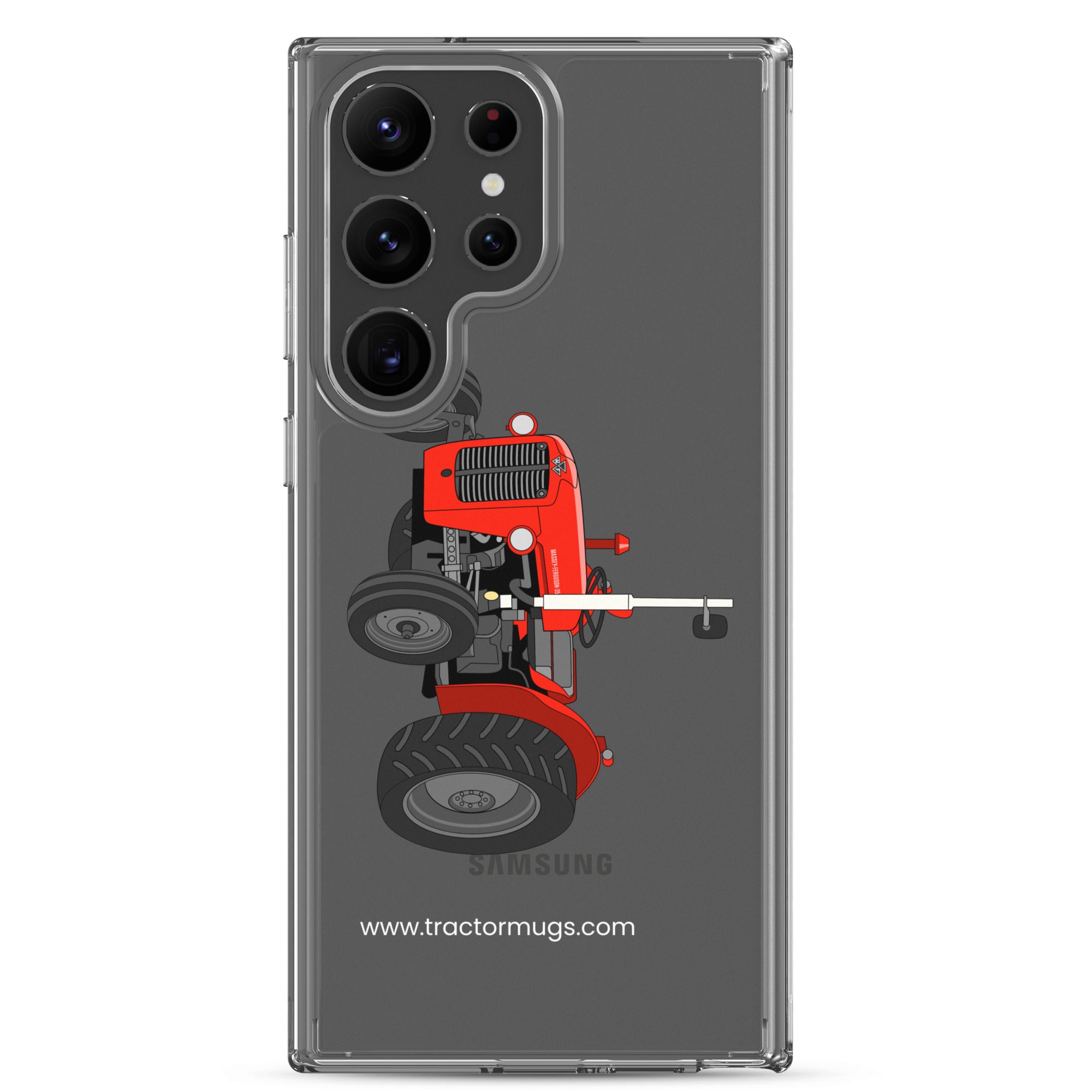 The Tractor Mugs Store Samsung Galaxy S23 Ultra Massey Ferguson 35X | Clear Case for Samsung® Quality Farmers Merch